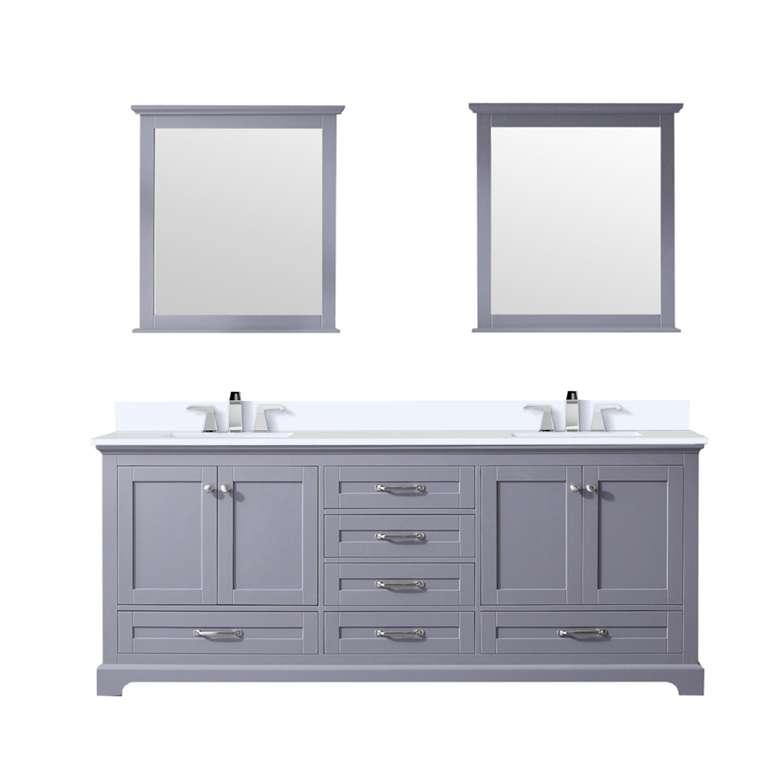 Lexora Dukes 80 in. W x 22 in. D Double Bath Vanity