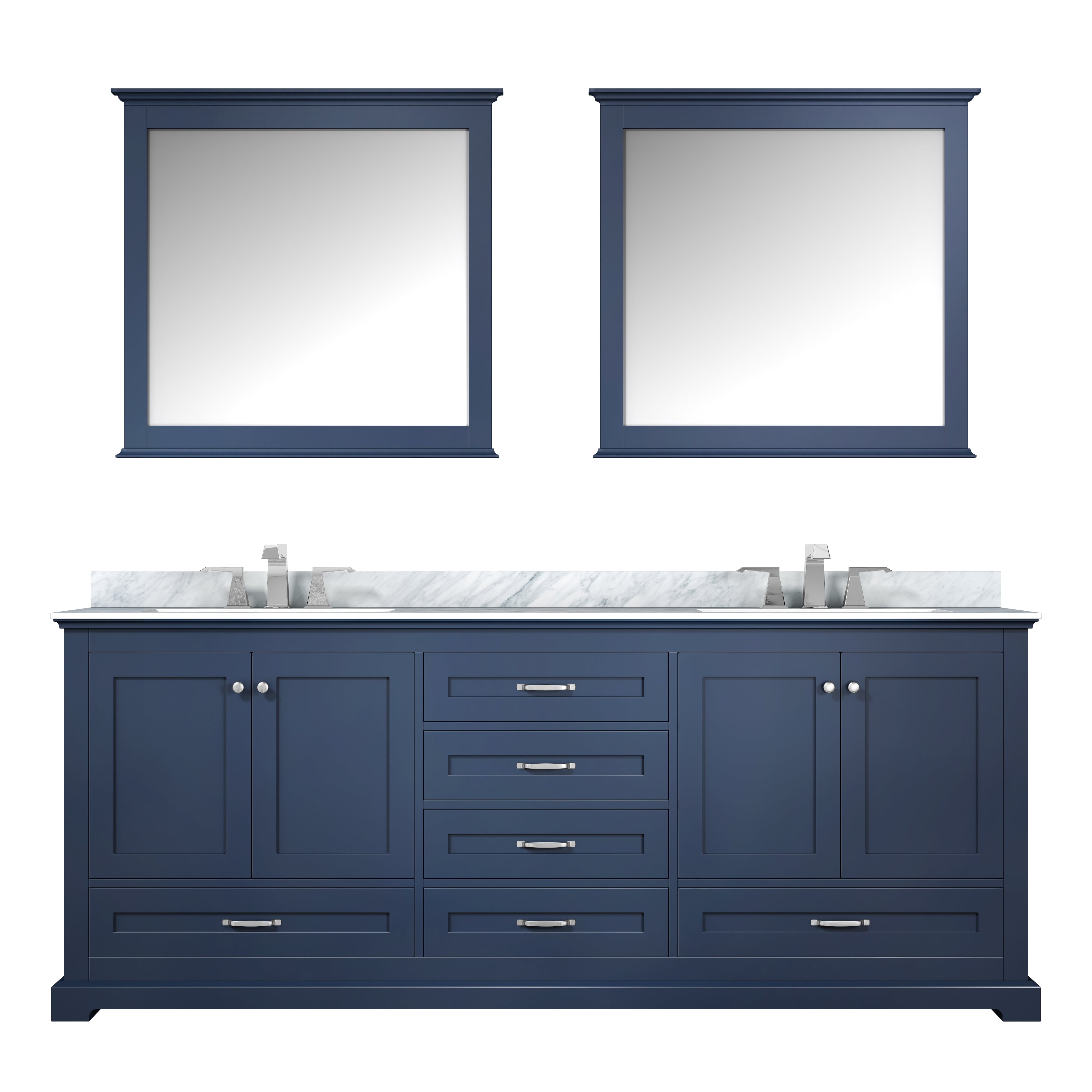 Lexora Dukes 80 in. W x 22 in. D Double Bath Vanity