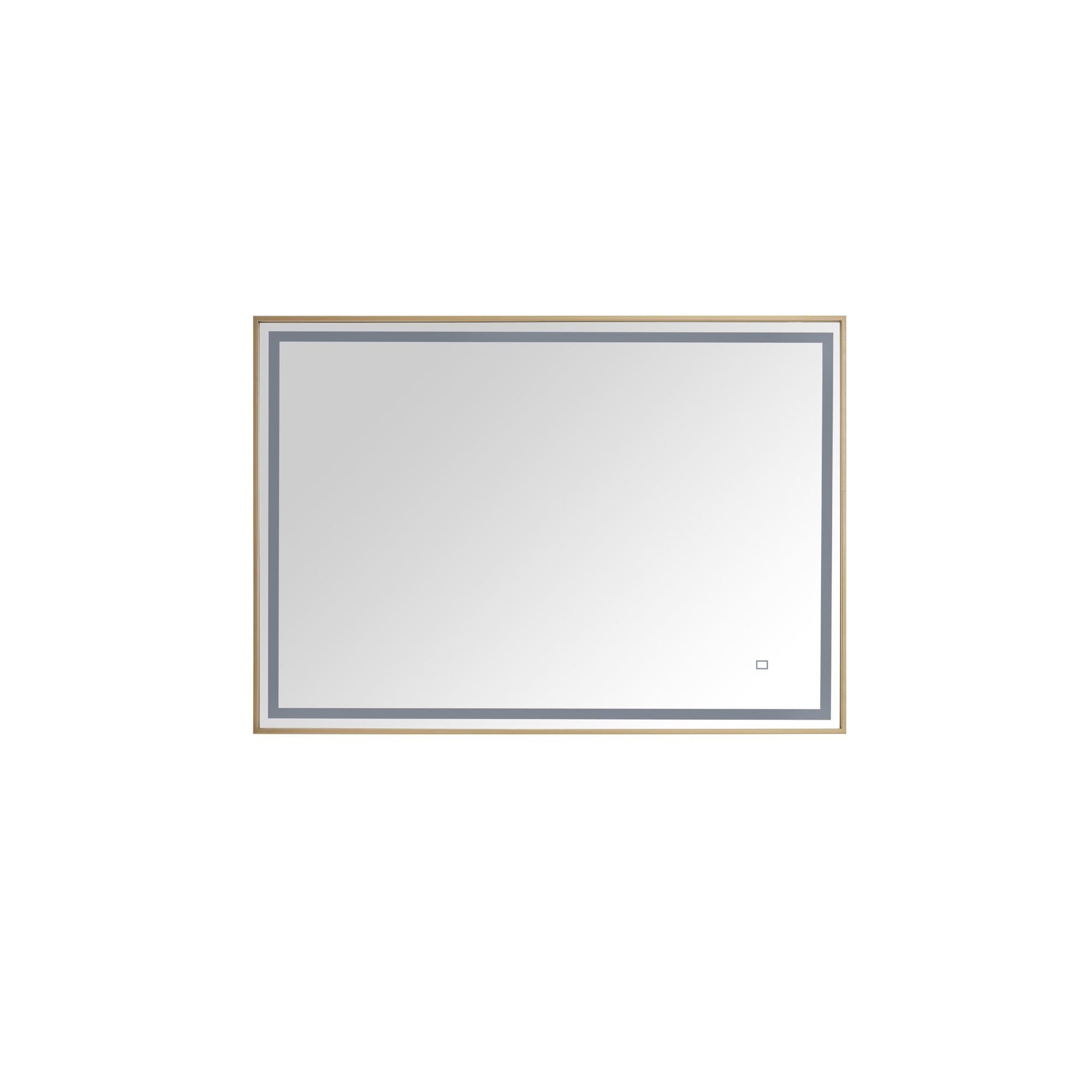 brushed gold mirror