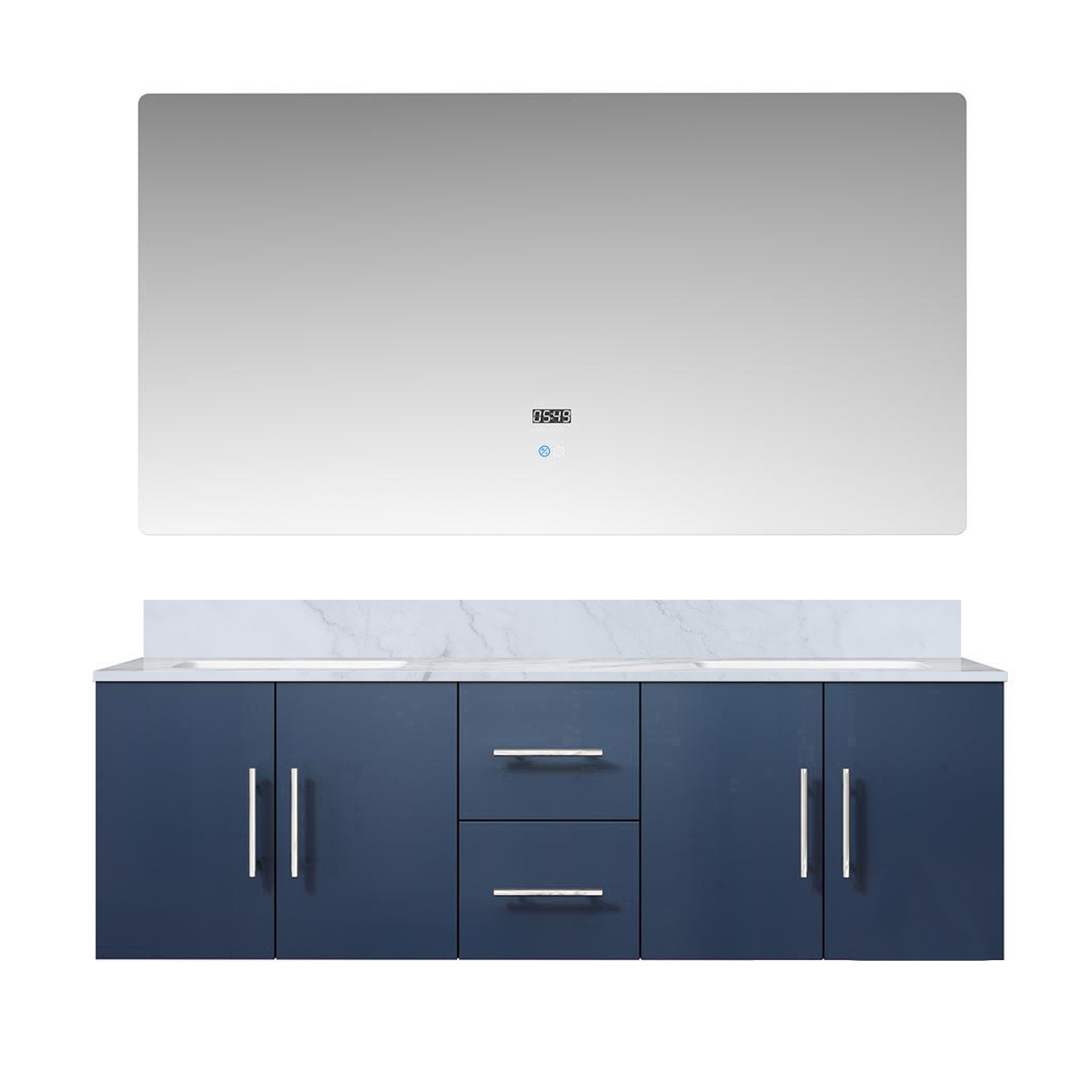 Lexora Geneva 60 in. W x 22 in. D Double Bath Vanity