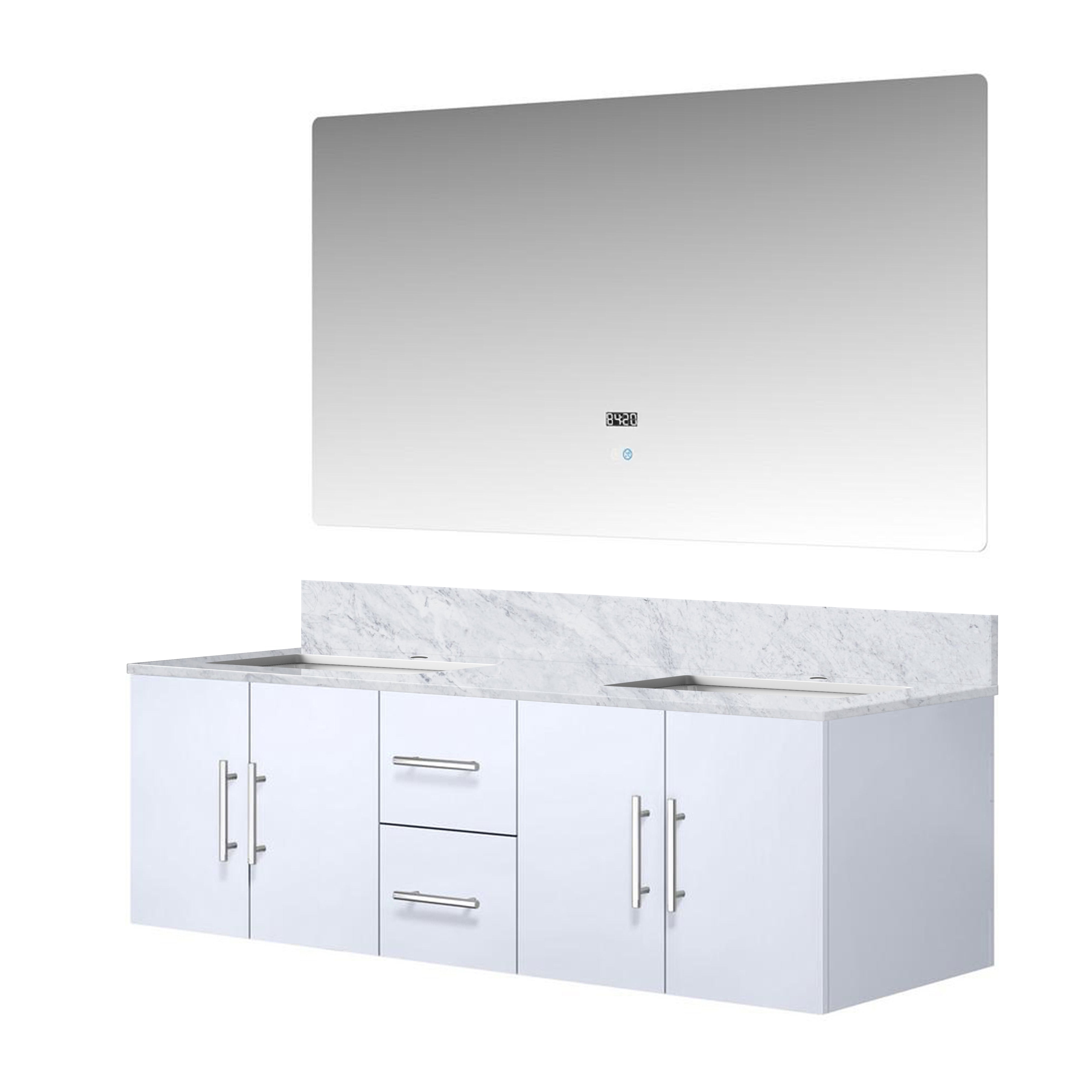 Lexora Geneva 60 in. W x 22 in. D Double Bath Vanity