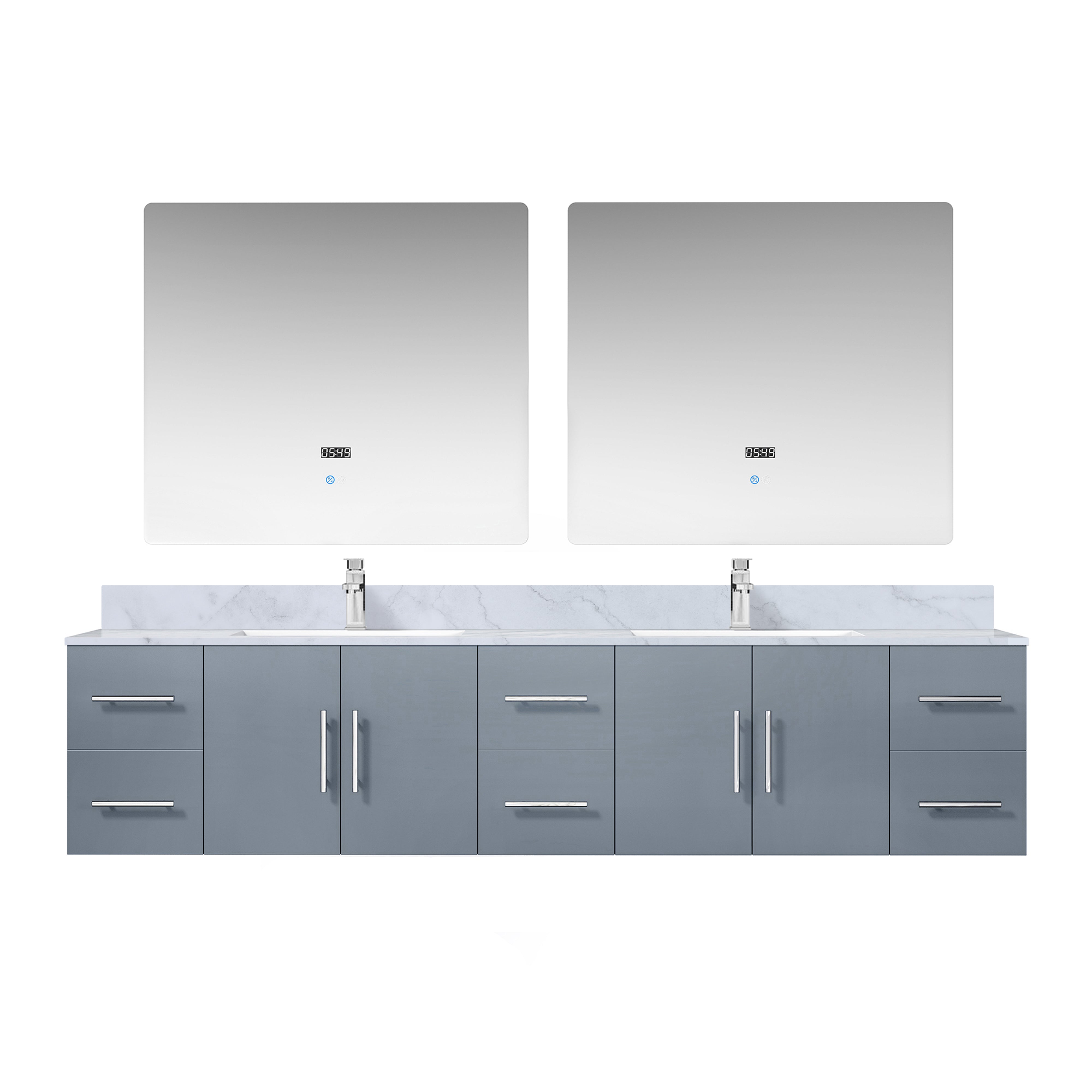 Lexora Geneva 84 in. W x 22 in. D Double Bath Vanity