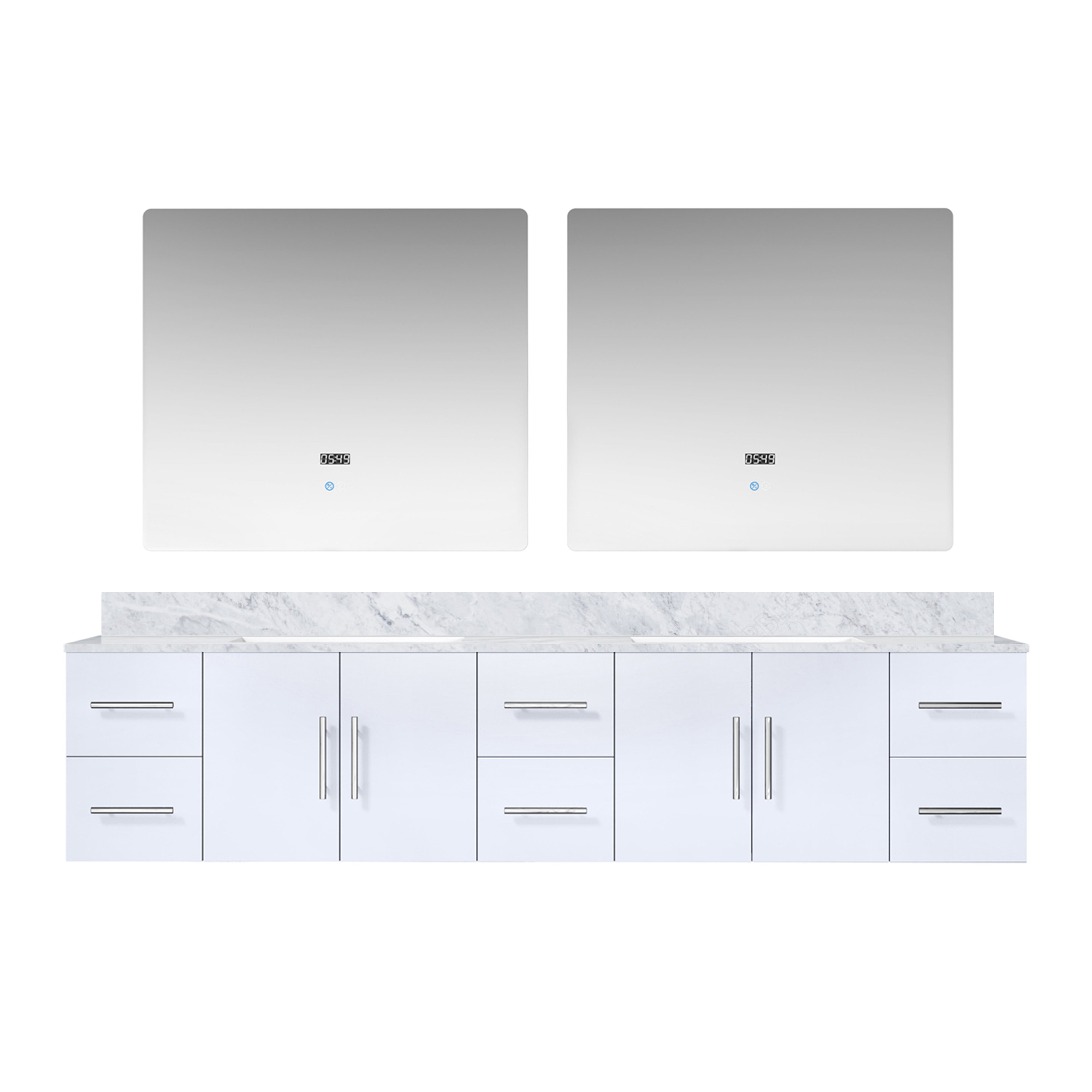 Lexora Geneva 84 in. W x 22 in. D Double Bath Vanity