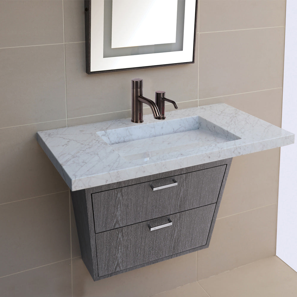 silver oak vanity