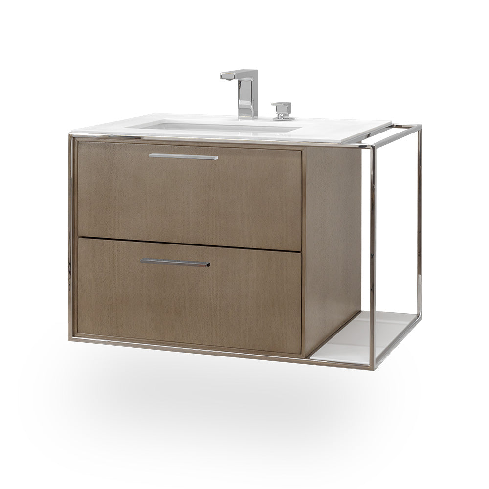 Lacava Linea 30" Wall Mount Under Counter Vanity - Left