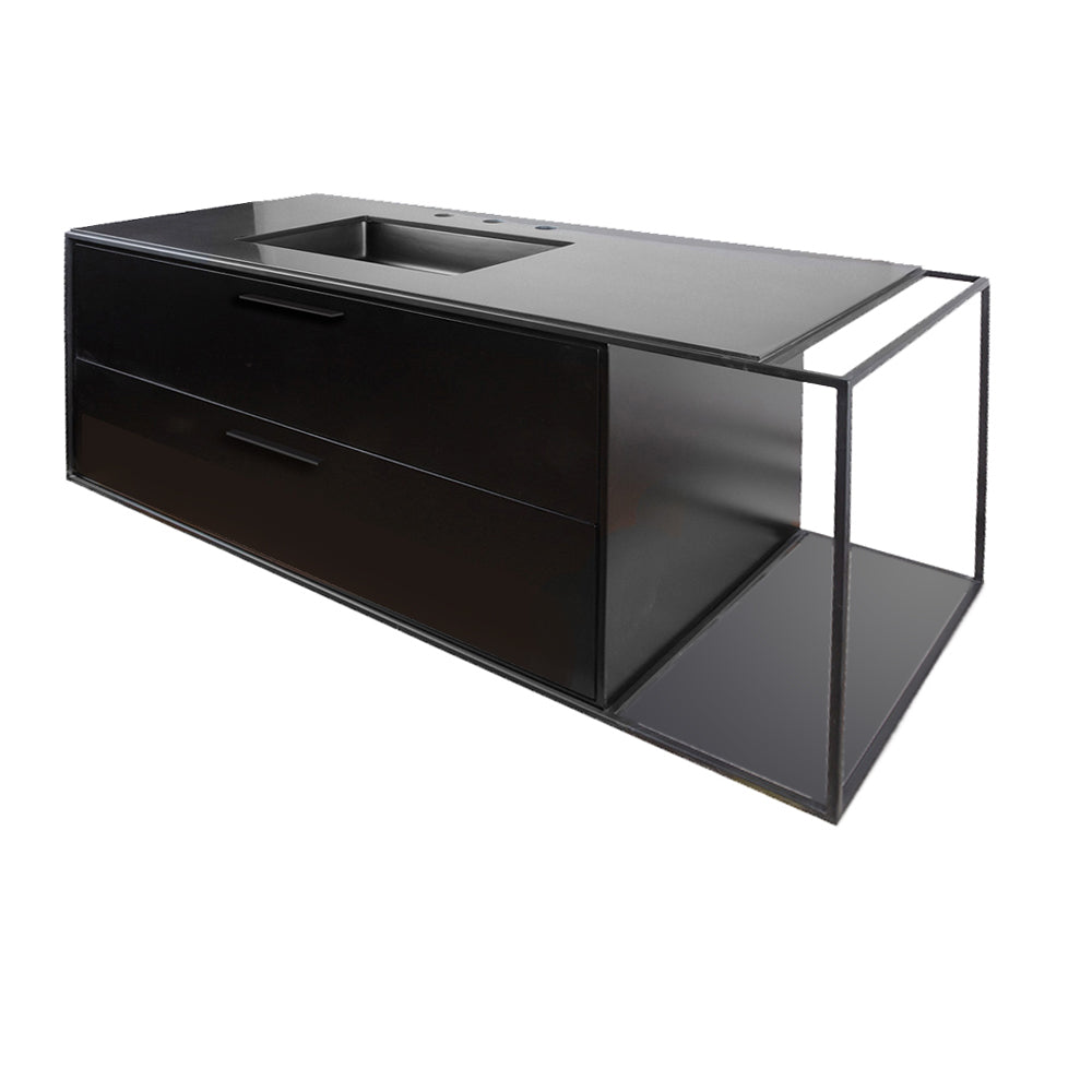 Lacava Linea 48" Wall Mount Under Counter Vanity - Left