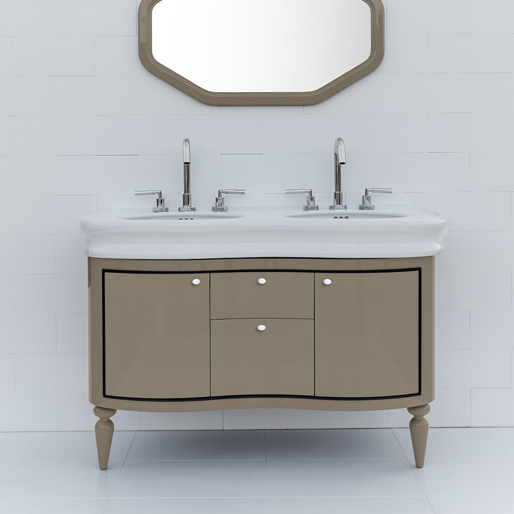 gloss taupe (black trim) vanity