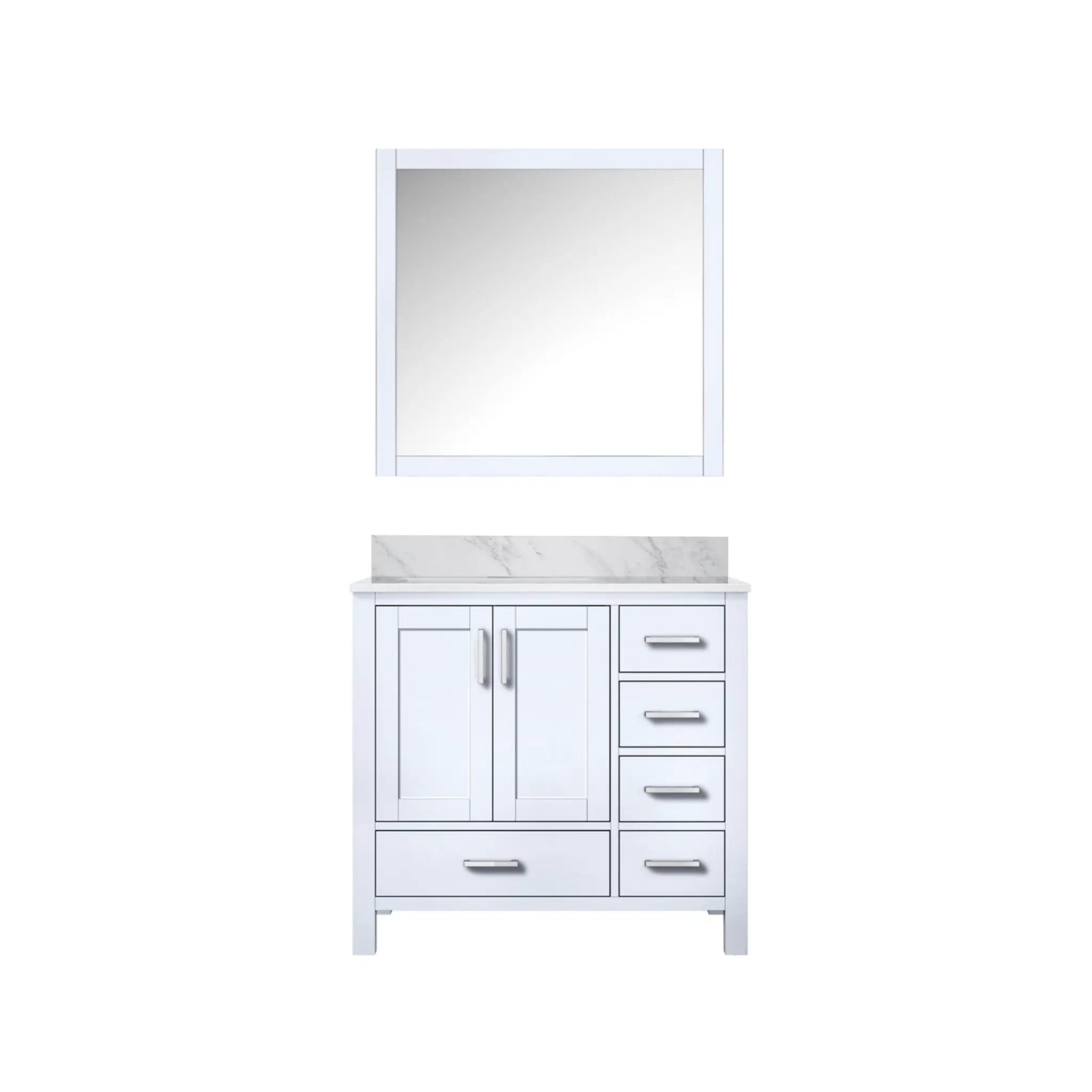 Lexora Jacques 36 in. W x 22 in. D Left Offset Bath Vanity by Lexora