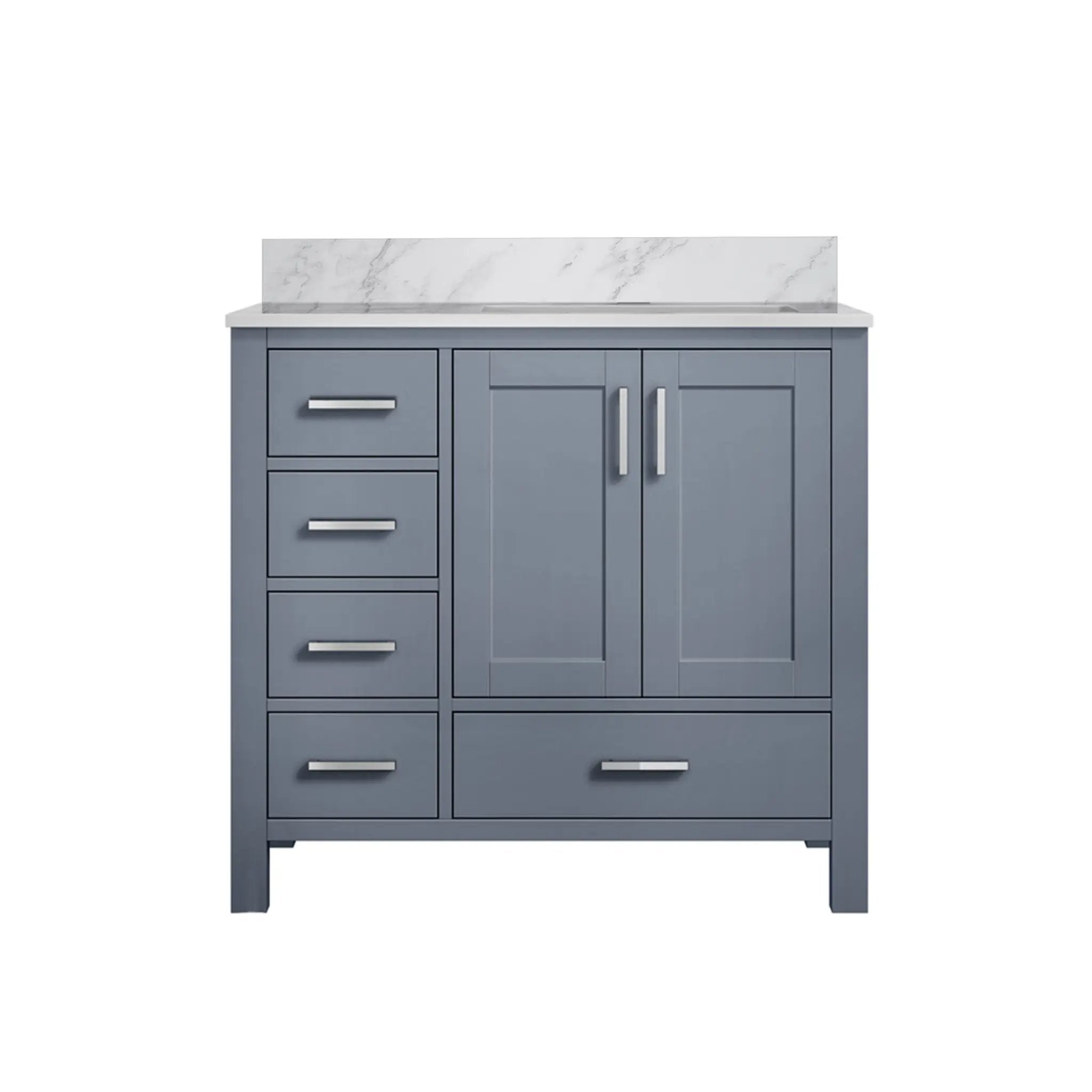 Lexora Jacques 36 in. W x 22 in. D Right Offset Bath Vanity by Lexora