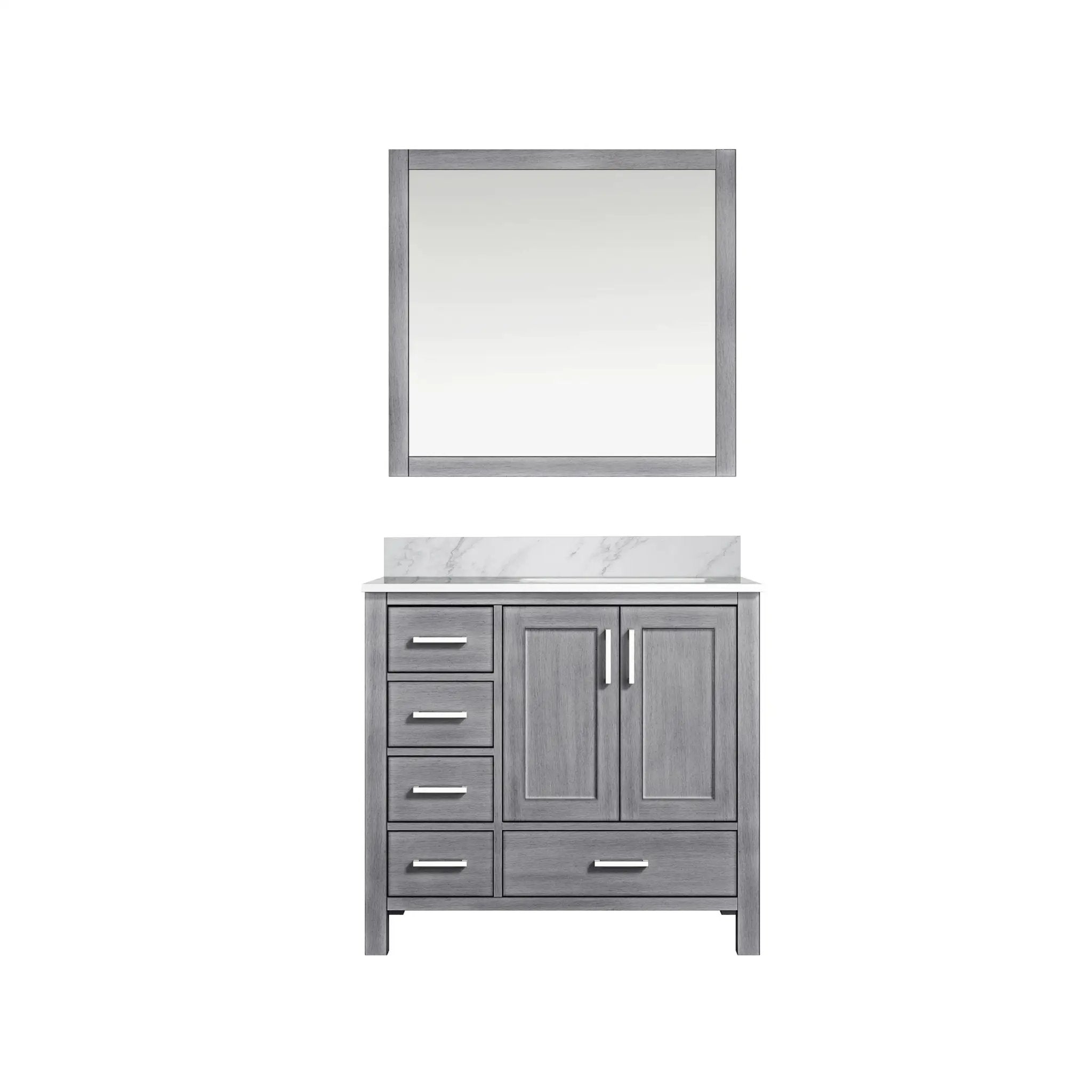 Lexora Jacques 36 in. W x 22 in. D Right Offset Bath Vanity by Lexora