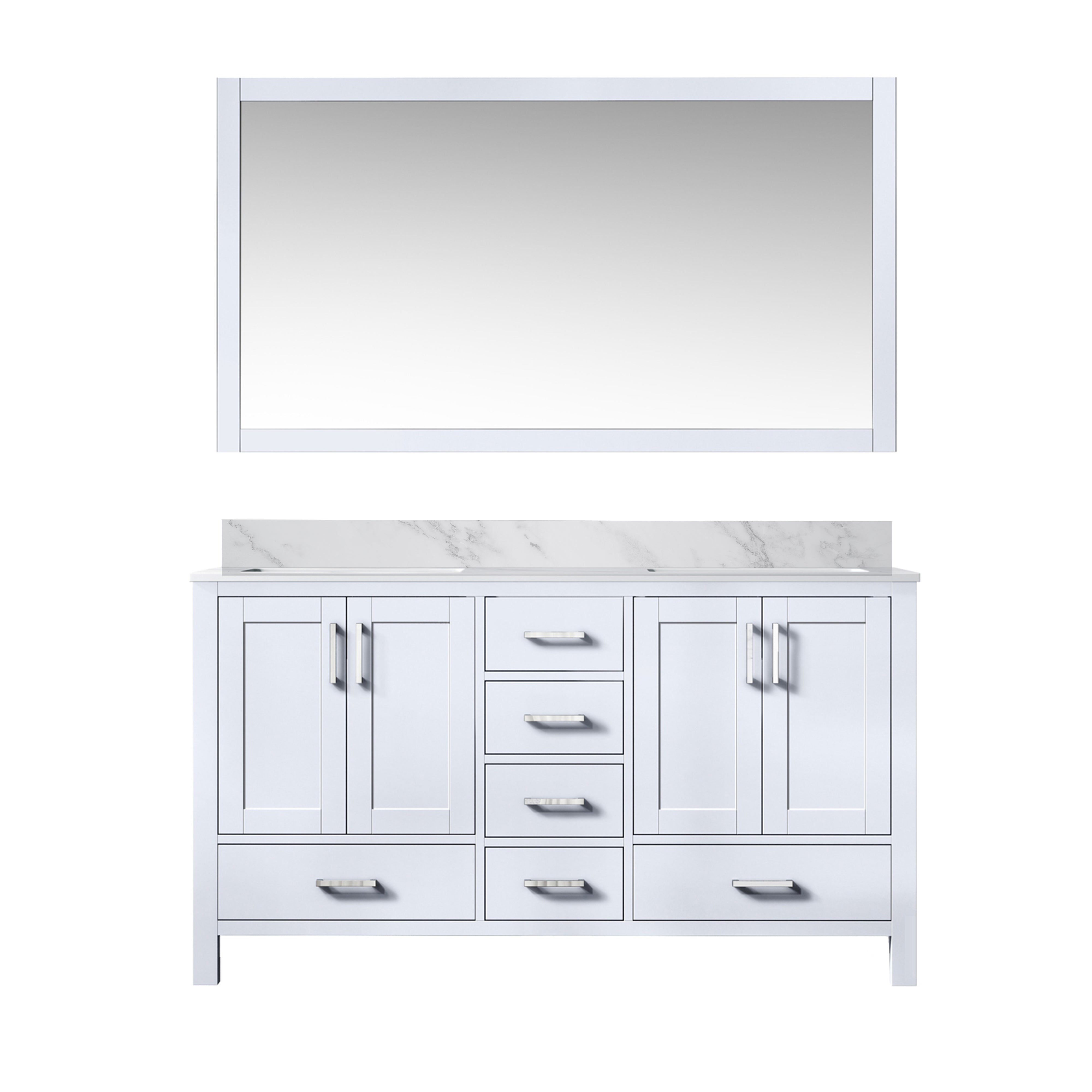 Lexora Jacques 60 in. W x 22 in. D Double Bath Vanity