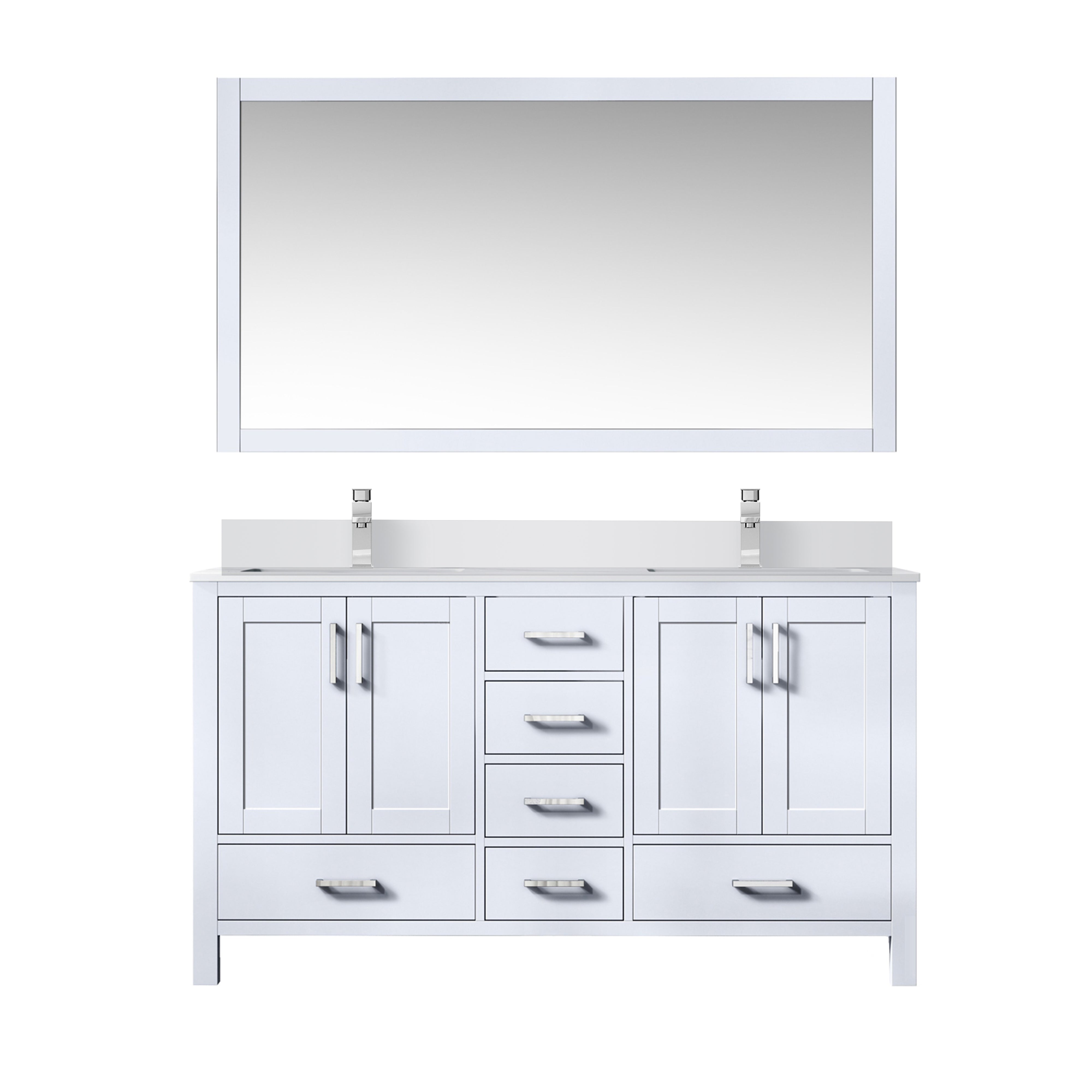 Lexora Jacques 60 in. W x 22 in. D Double Bath Vanity