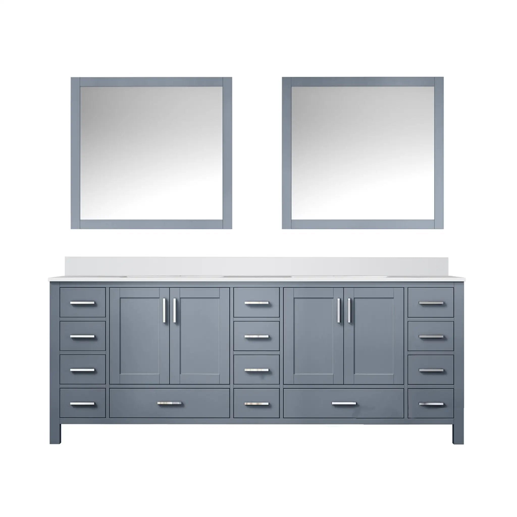 Lexora Jacques 84 in. W x 22 in. D Double Bath Vanity by Lexora