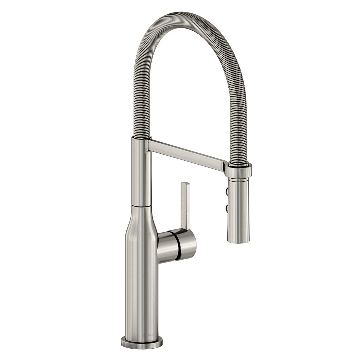 Elkay Avado Single Hole Kitchen Faucet with Semi-professional Spout and Forward Only Lever Handle