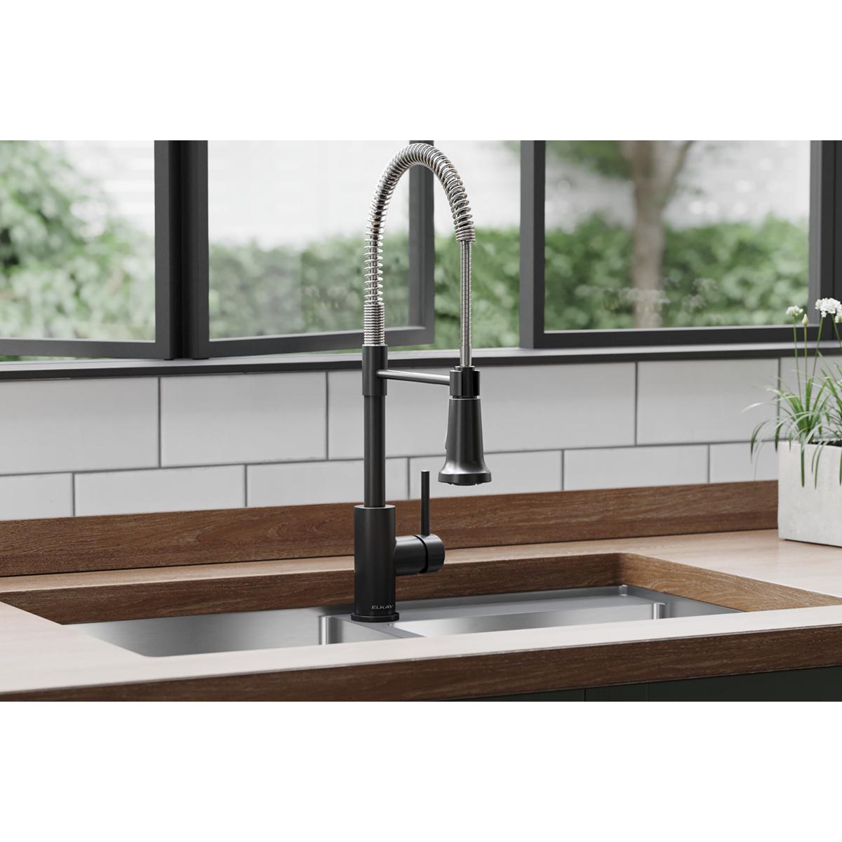 chrome kitchen faucet