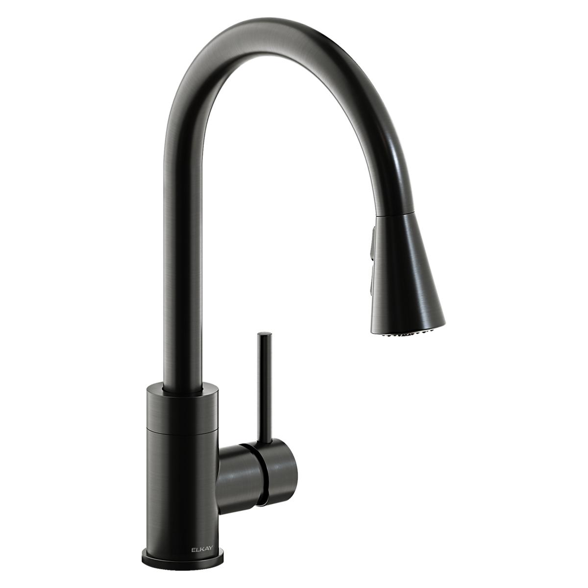 Elkay Avado Single Hole Kitchen Faucet with Pull-down Spray and Forward Only Lever Handle