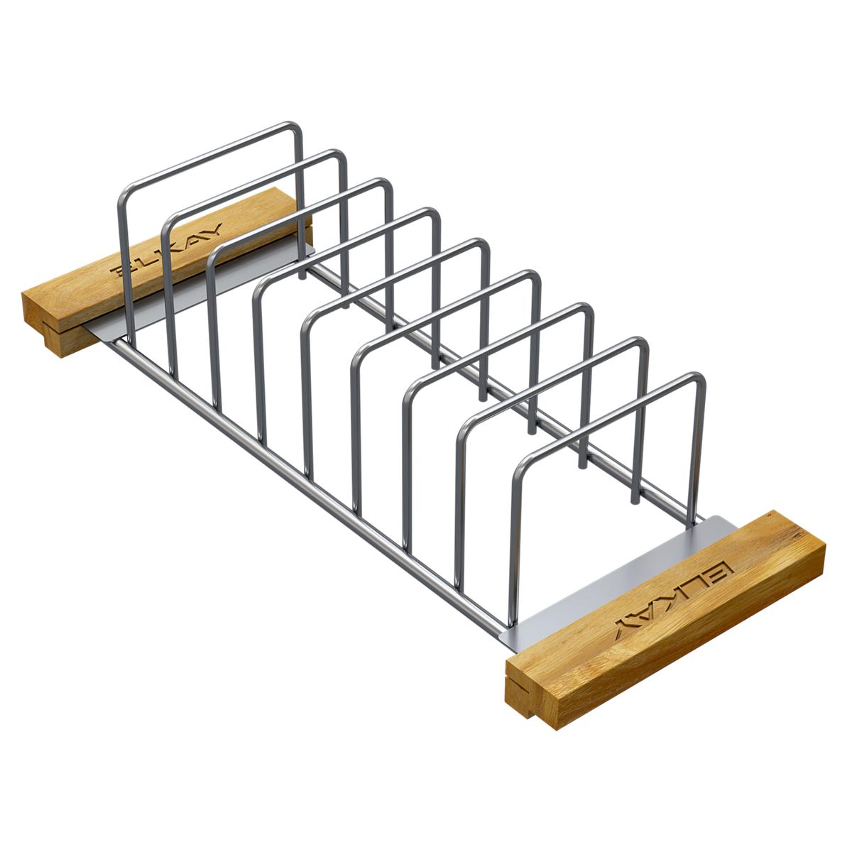 polished stainless steel drying rack