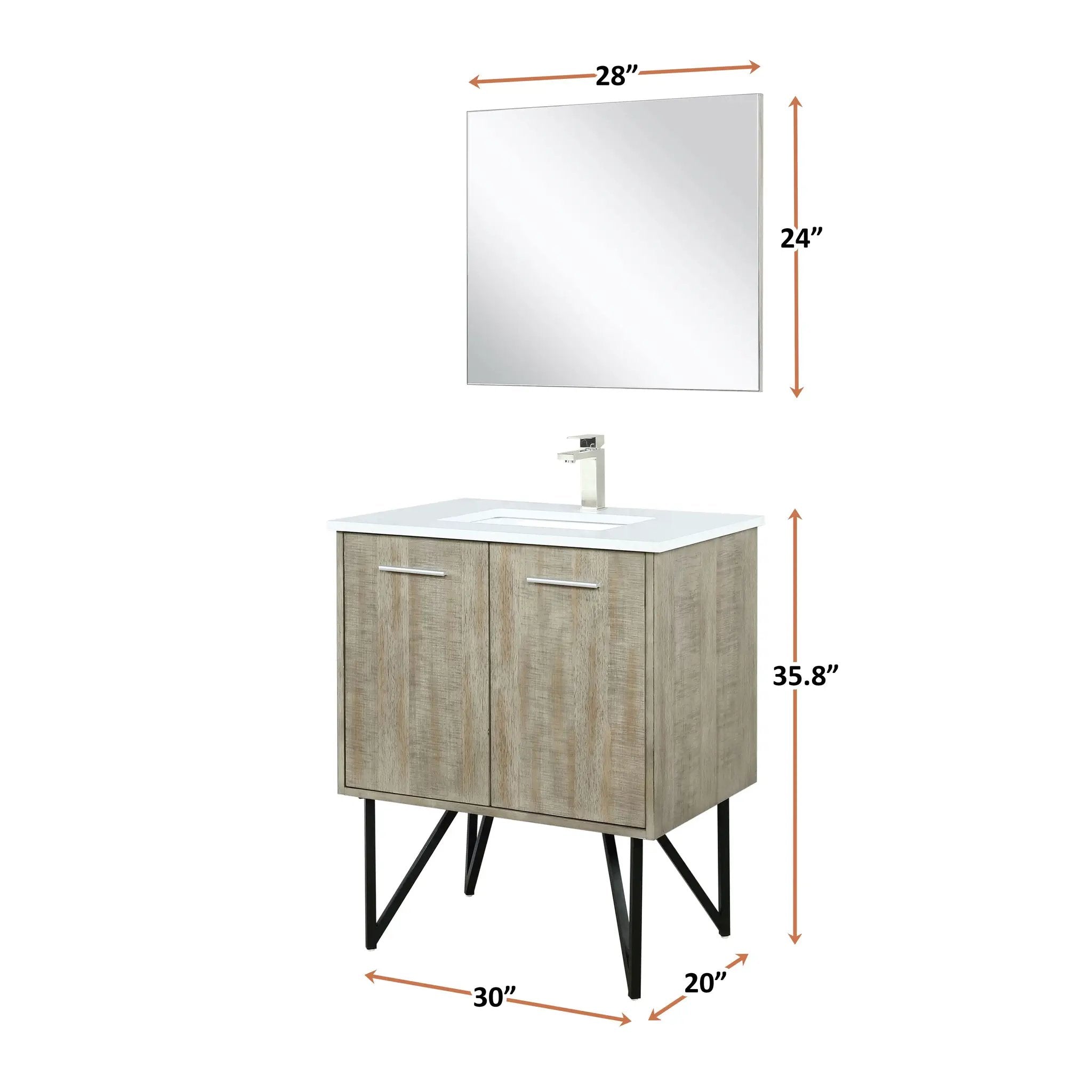 rustic acacia vanity