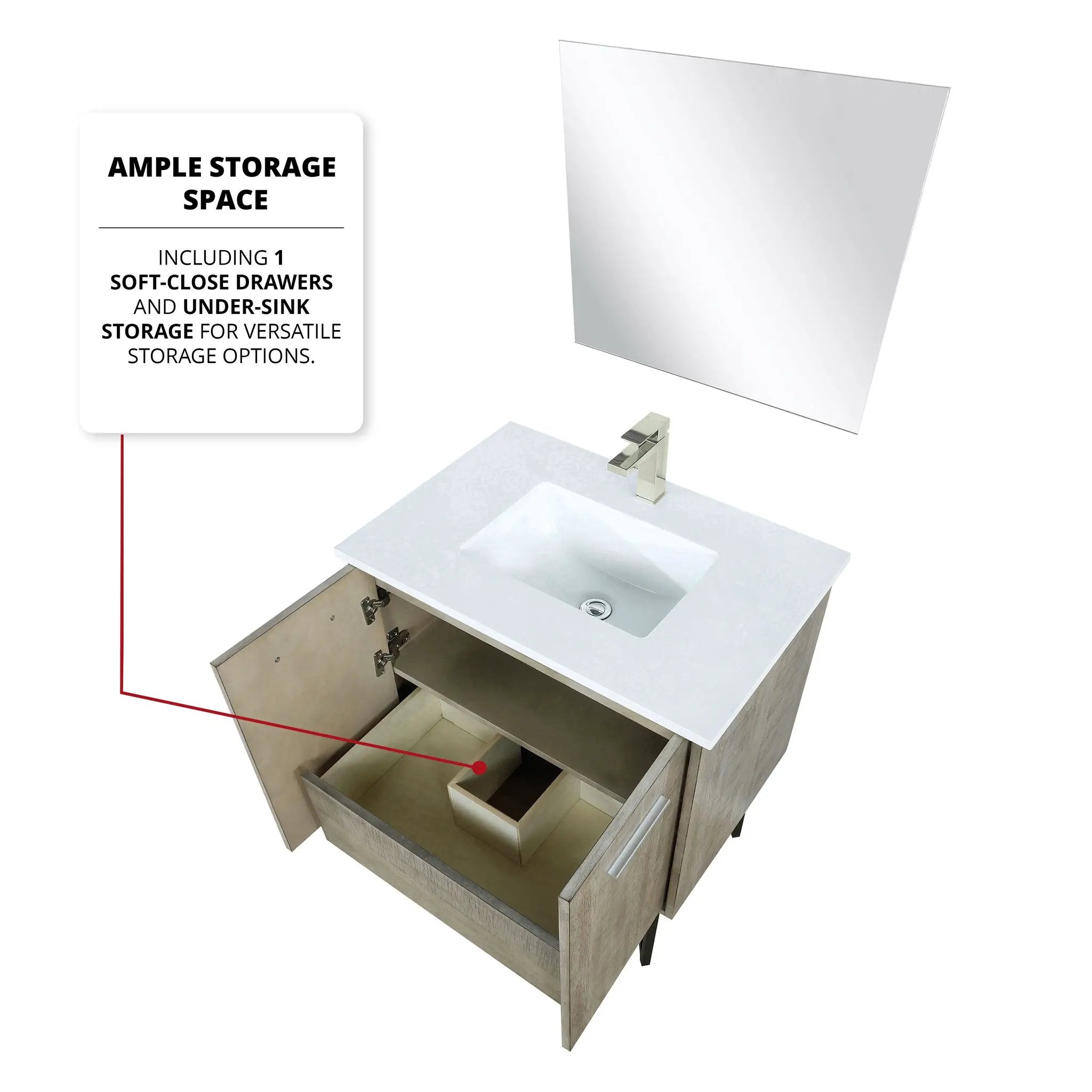 rustic acacia vanity