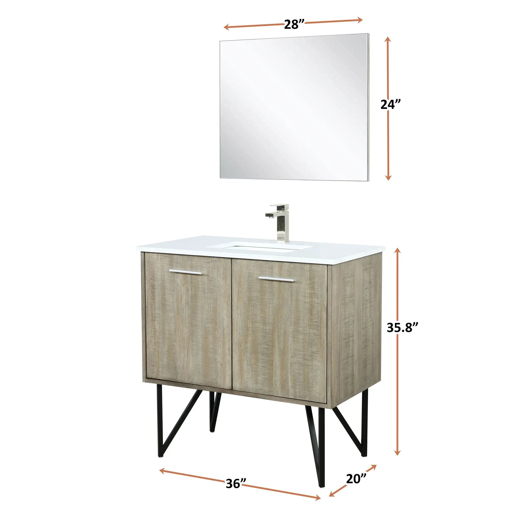 rustic acacia vanity