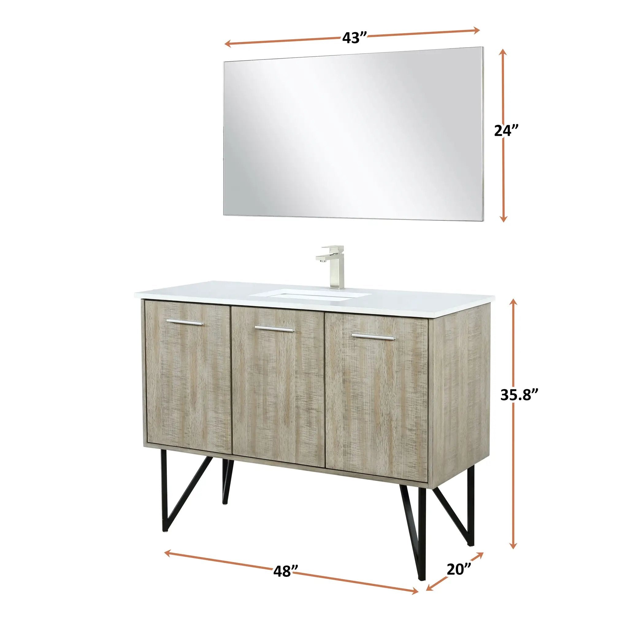 rustic acacia vanity