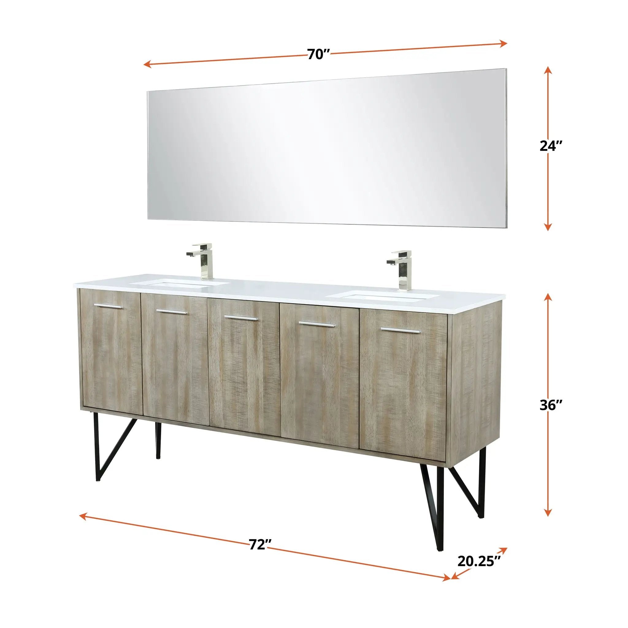 rustic acacia vanity