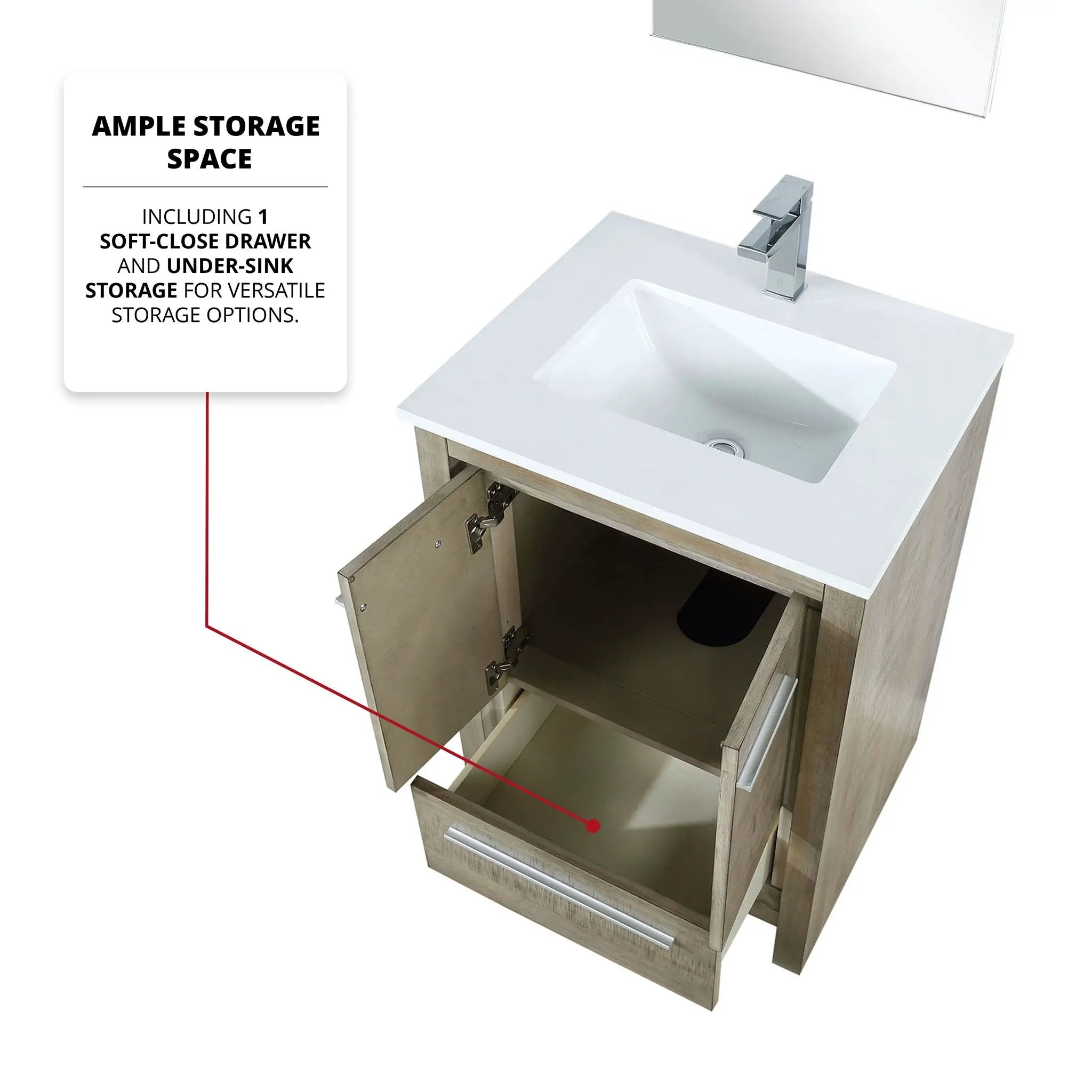 rustic acacia vanity