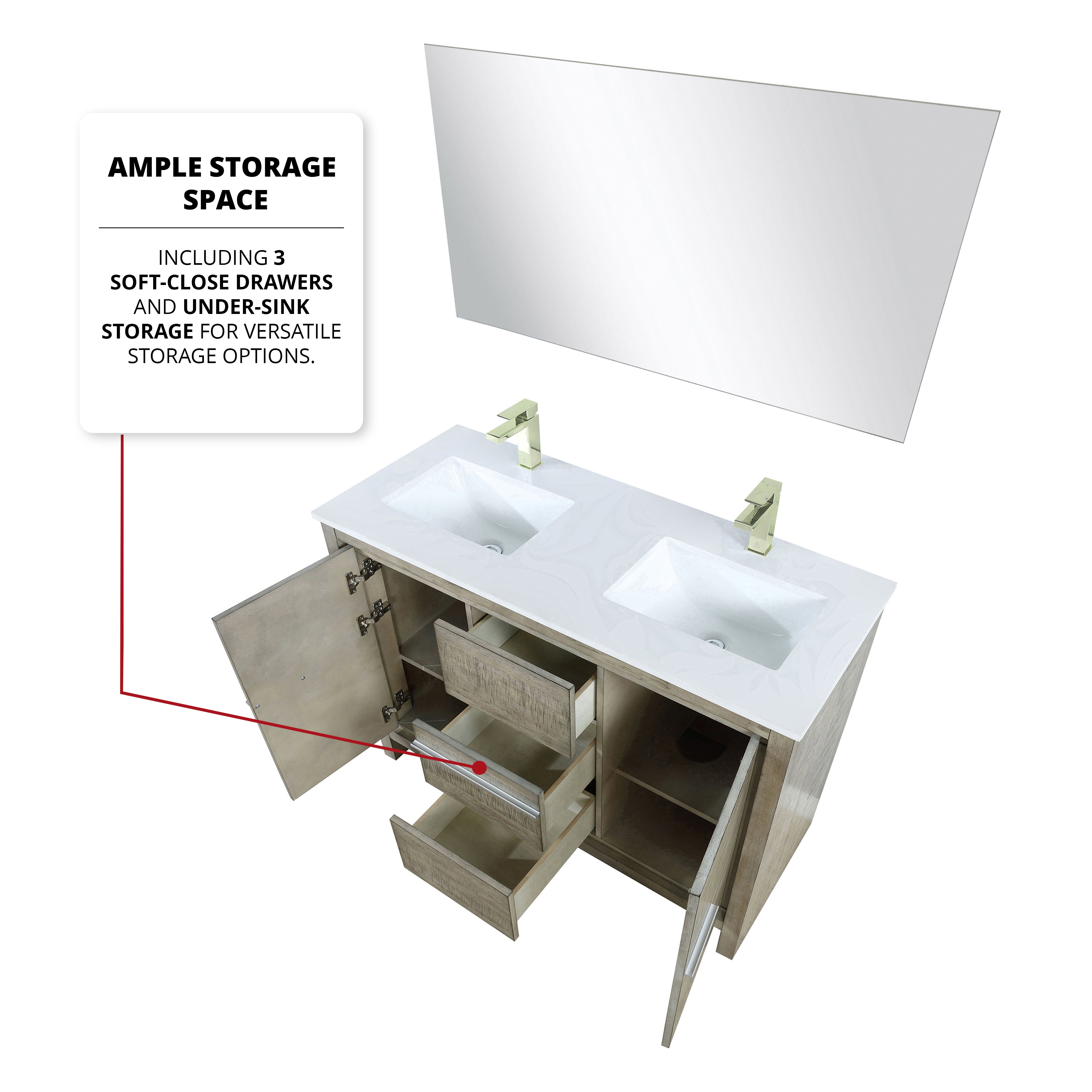 rustic acacia vanity