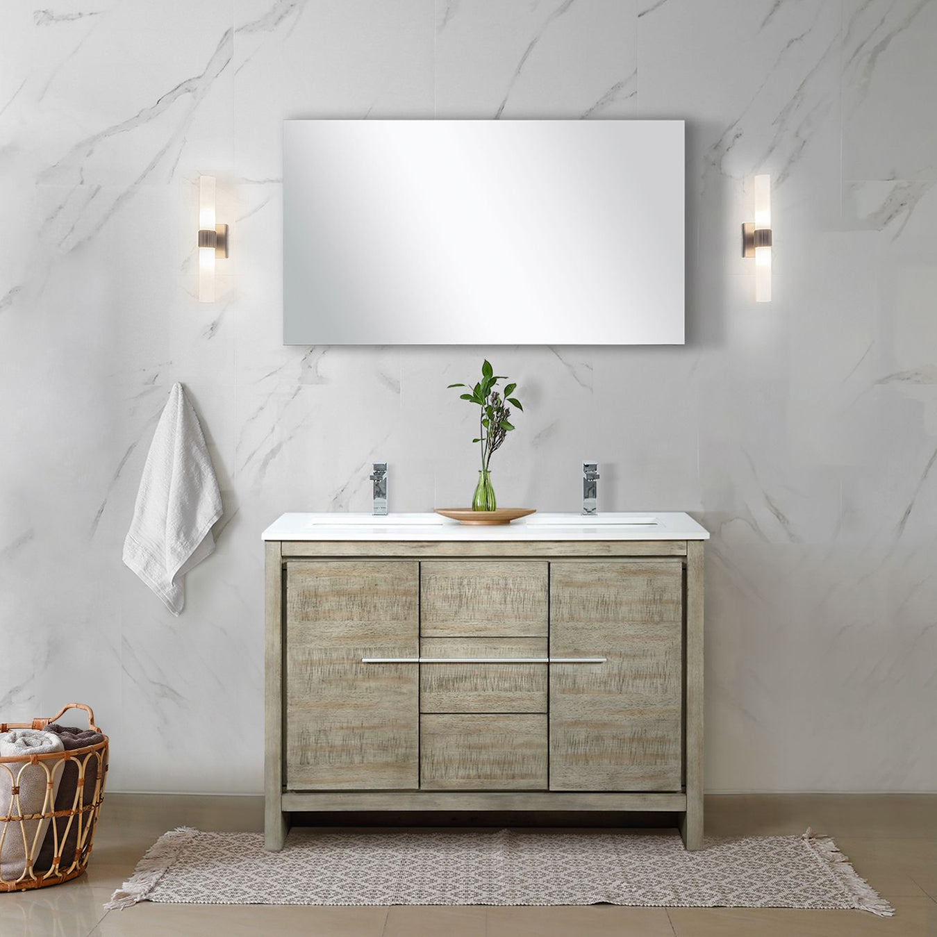 rustic acacia vanity
