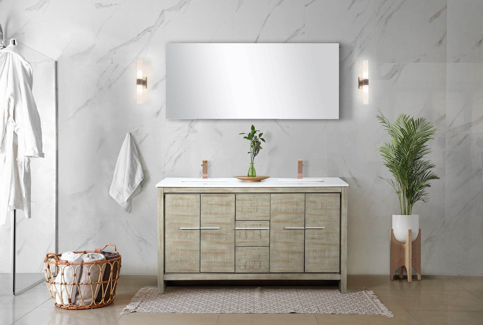 rustic acacia vanity