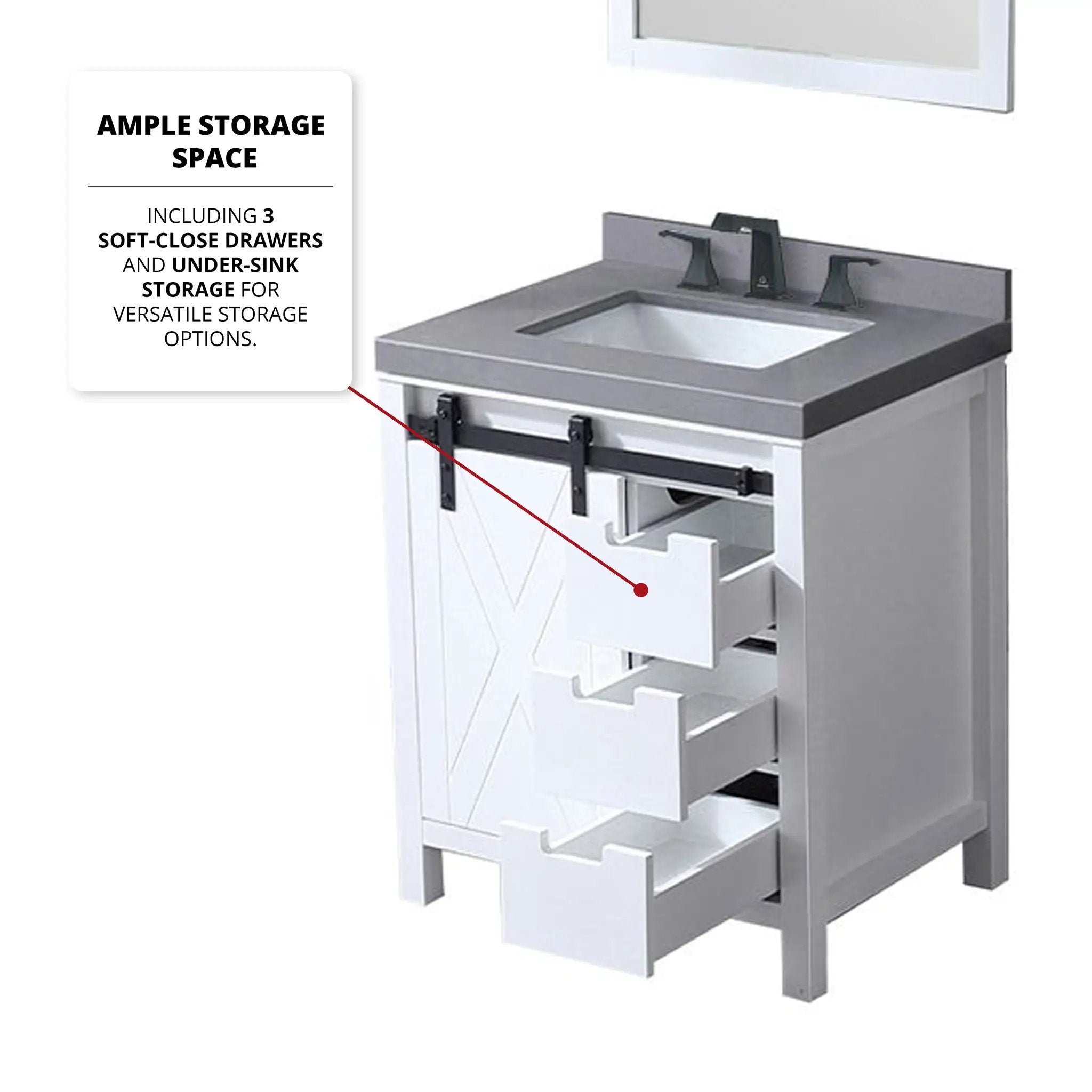 white vanity