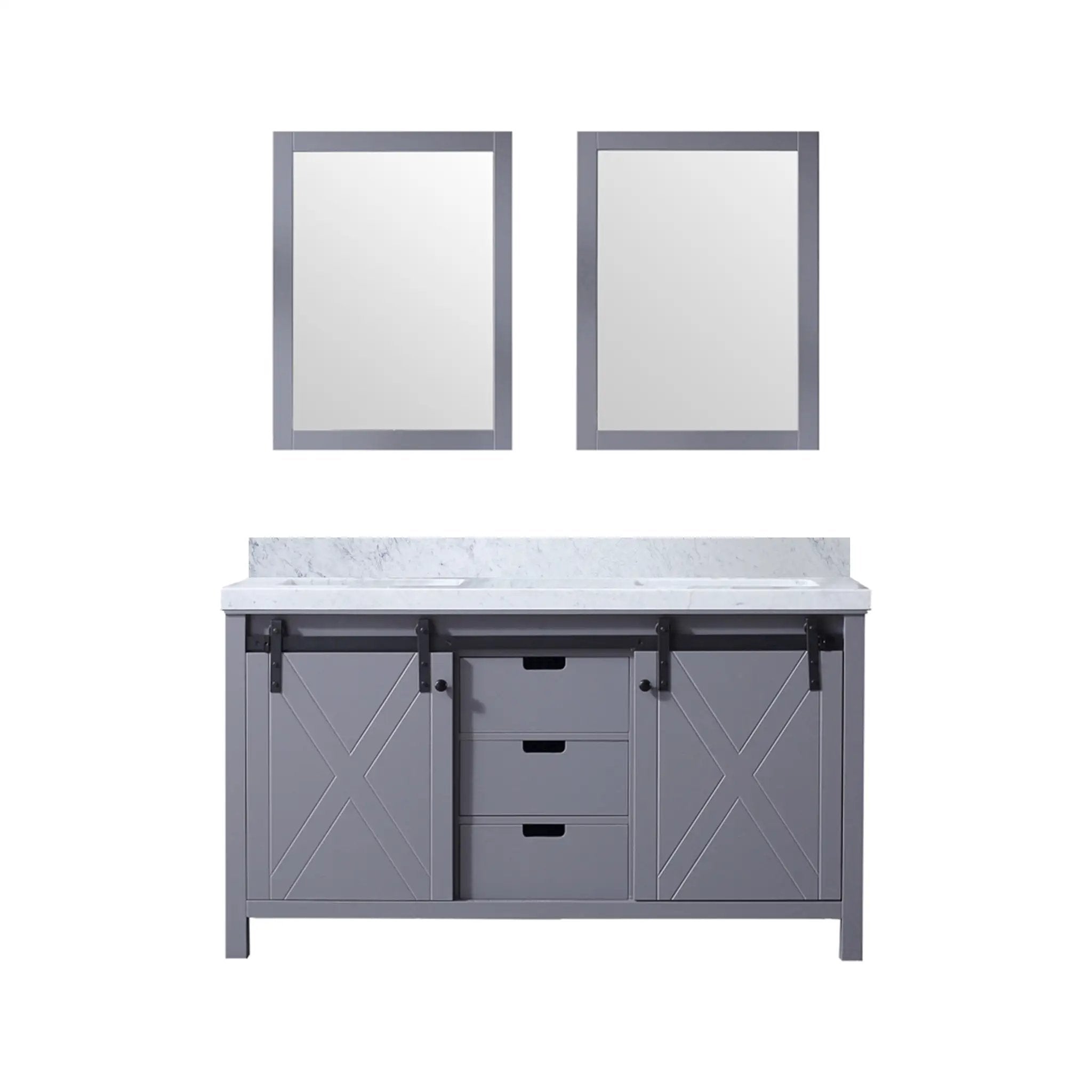 Lexora Marsyas 60 in W x 22 in D Double Bath Vanity by Lexora
