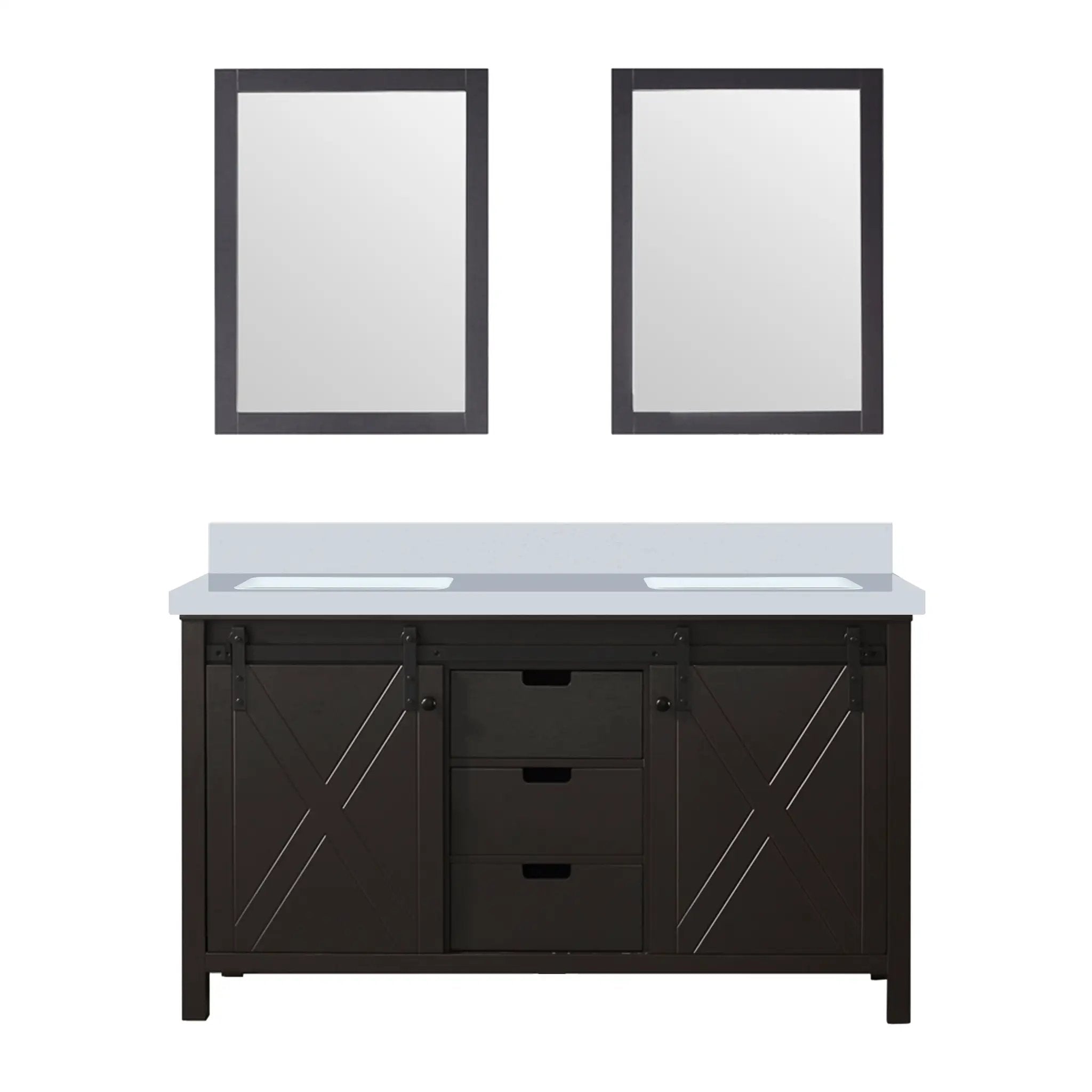 Lexora Marsyas 60 in W x 22 in D Double Bath Vanity by Lexora