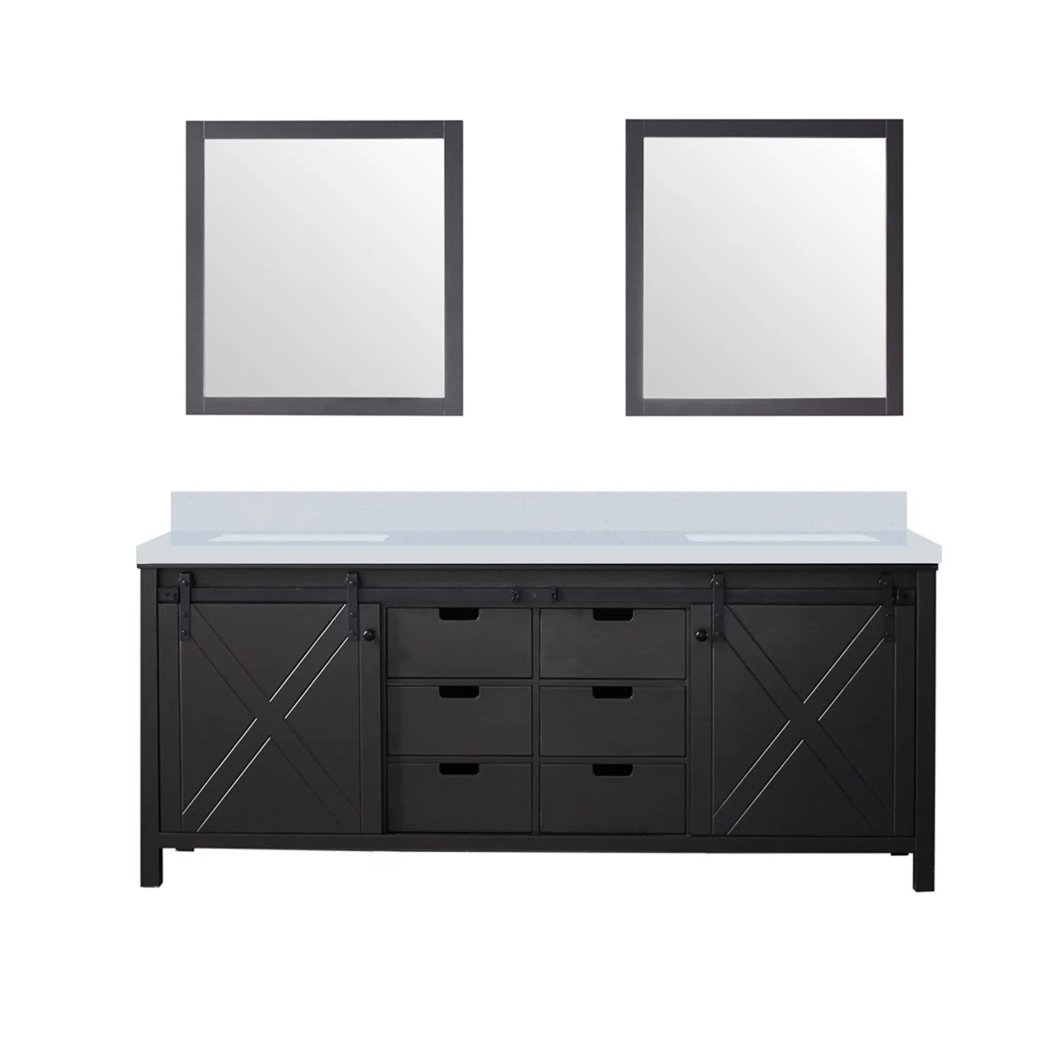Lexora Marsyas 80 in W x 22 in D Double Bath Vanity by Lexora