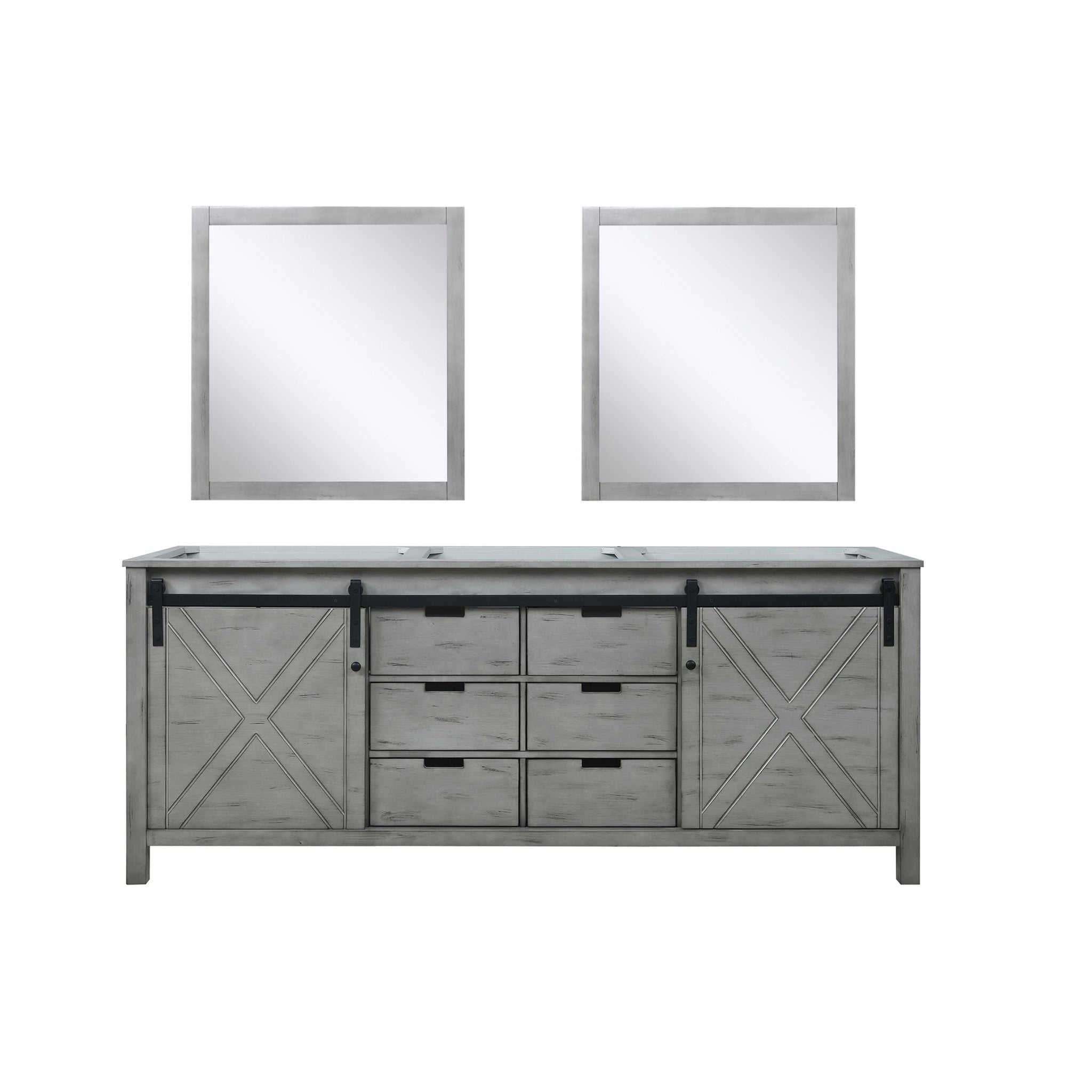Lexora Marsyas 80 in W x 22 in D Double Bath Vanity