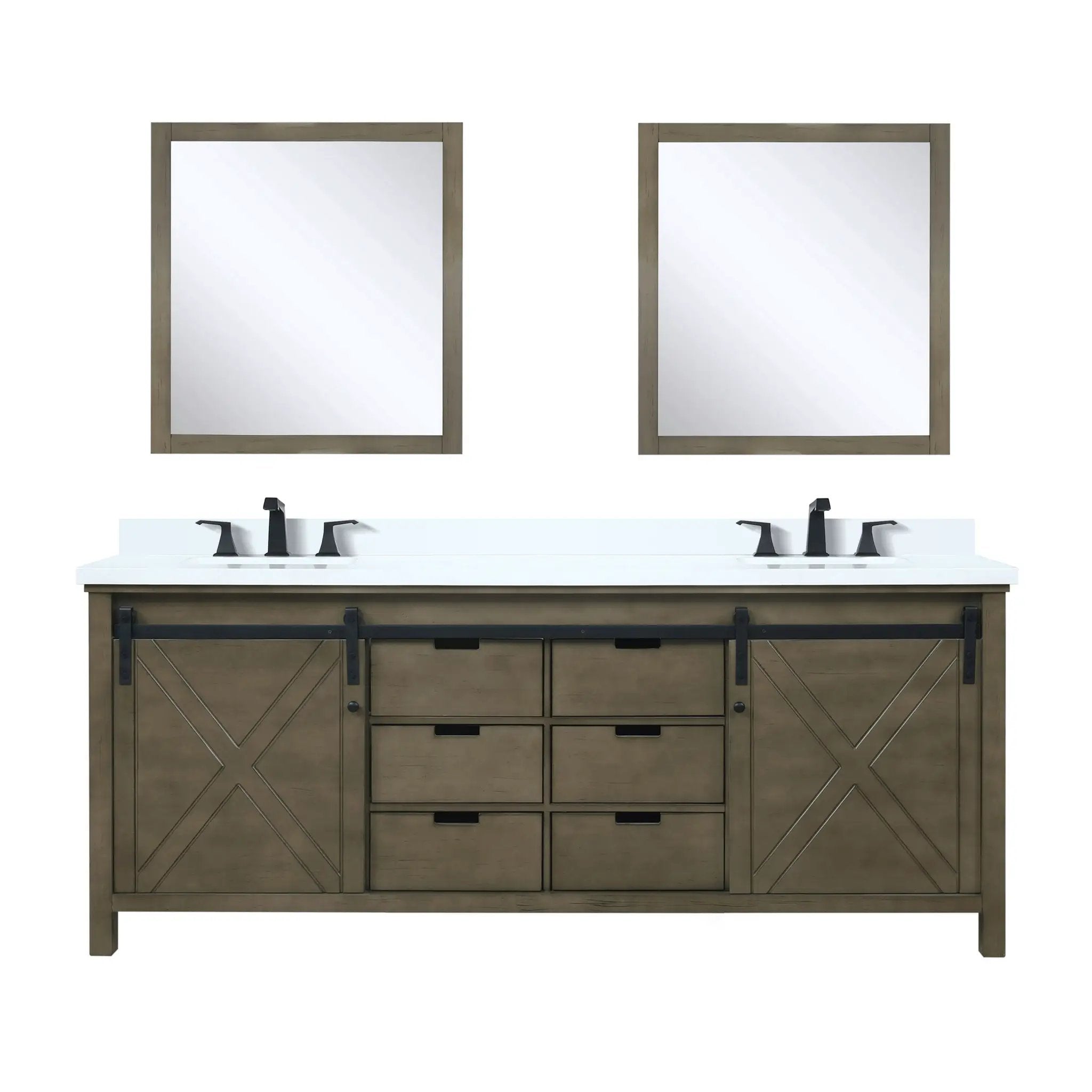 Lexora Marsyas 80 in W x 22 in D Double Bath Vanity by Lexora