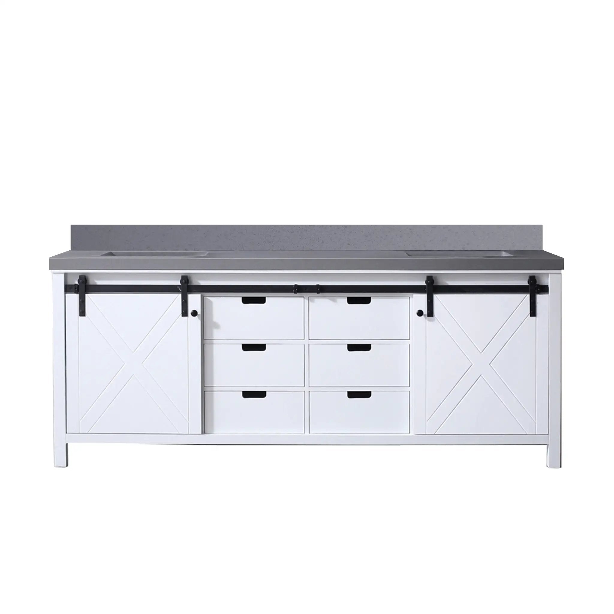Lexora Marsyas 84 in W x 22 in D Double Bath Vanity by Lexora