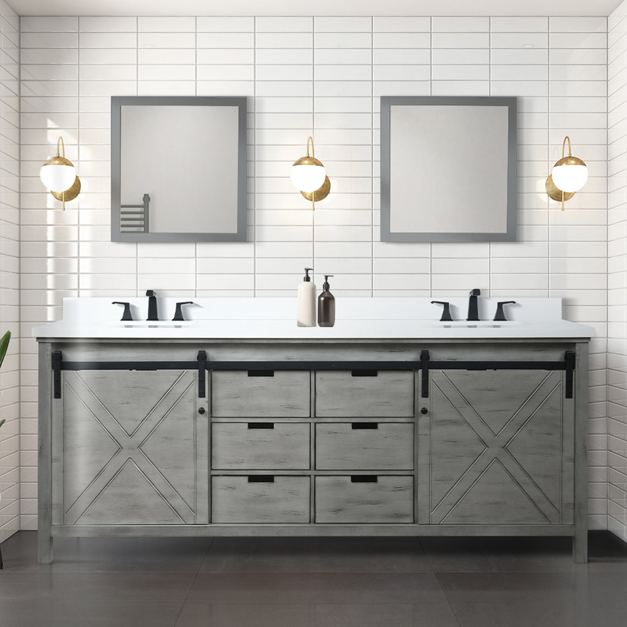 ash grey vanity