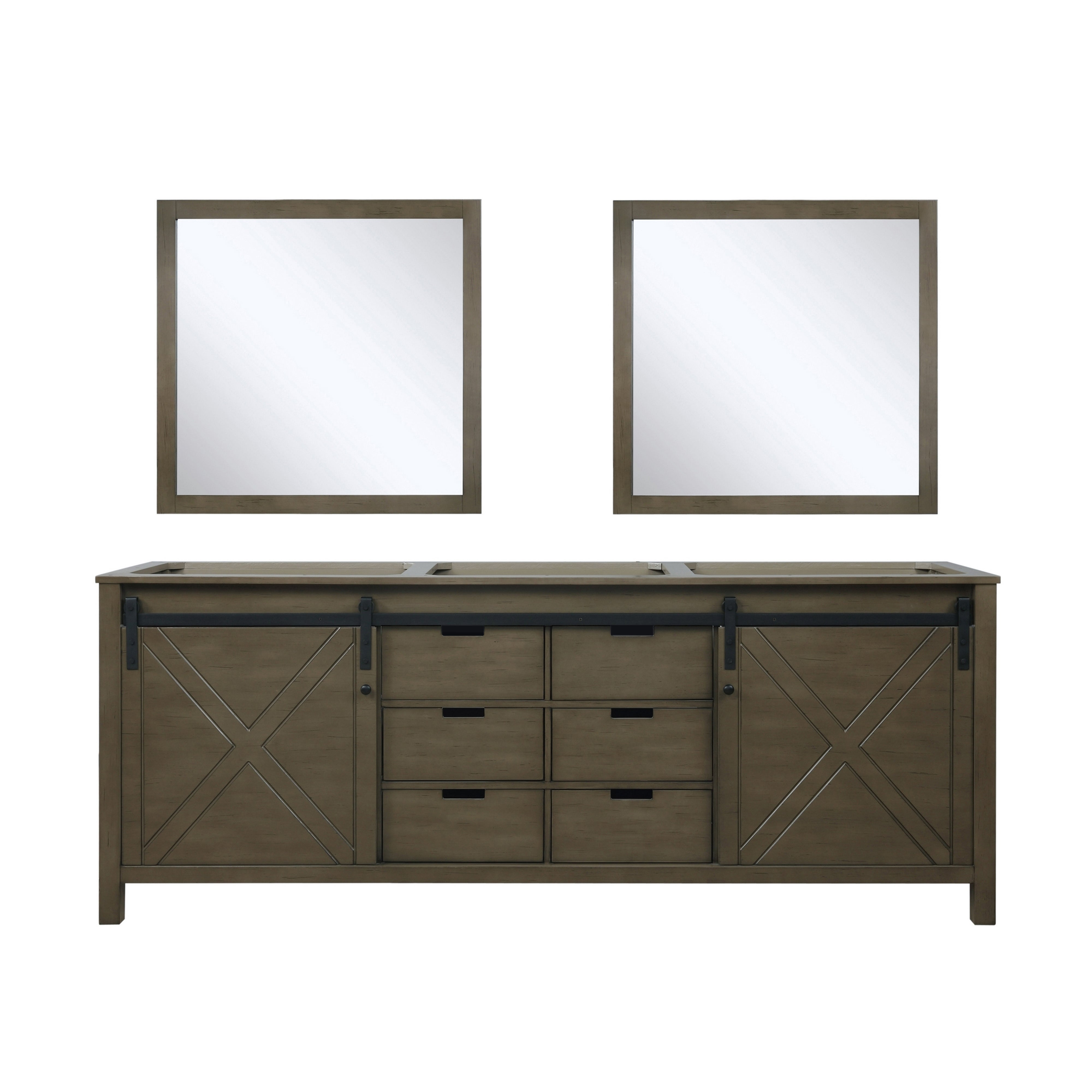 Lexora Marsyas 84 in W x 22 in D Double Bath Vanity