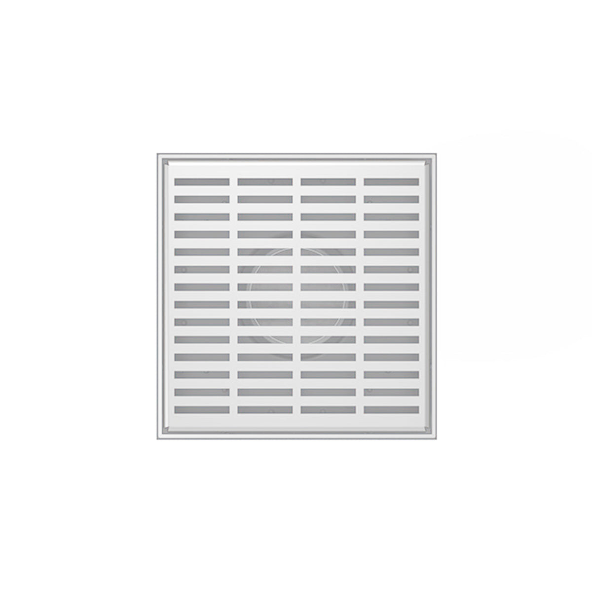 Infinity Drain 5" x 5" LND 5 Slotted Pattern Complete Kit with ABS Drain Body, 2" Outlet