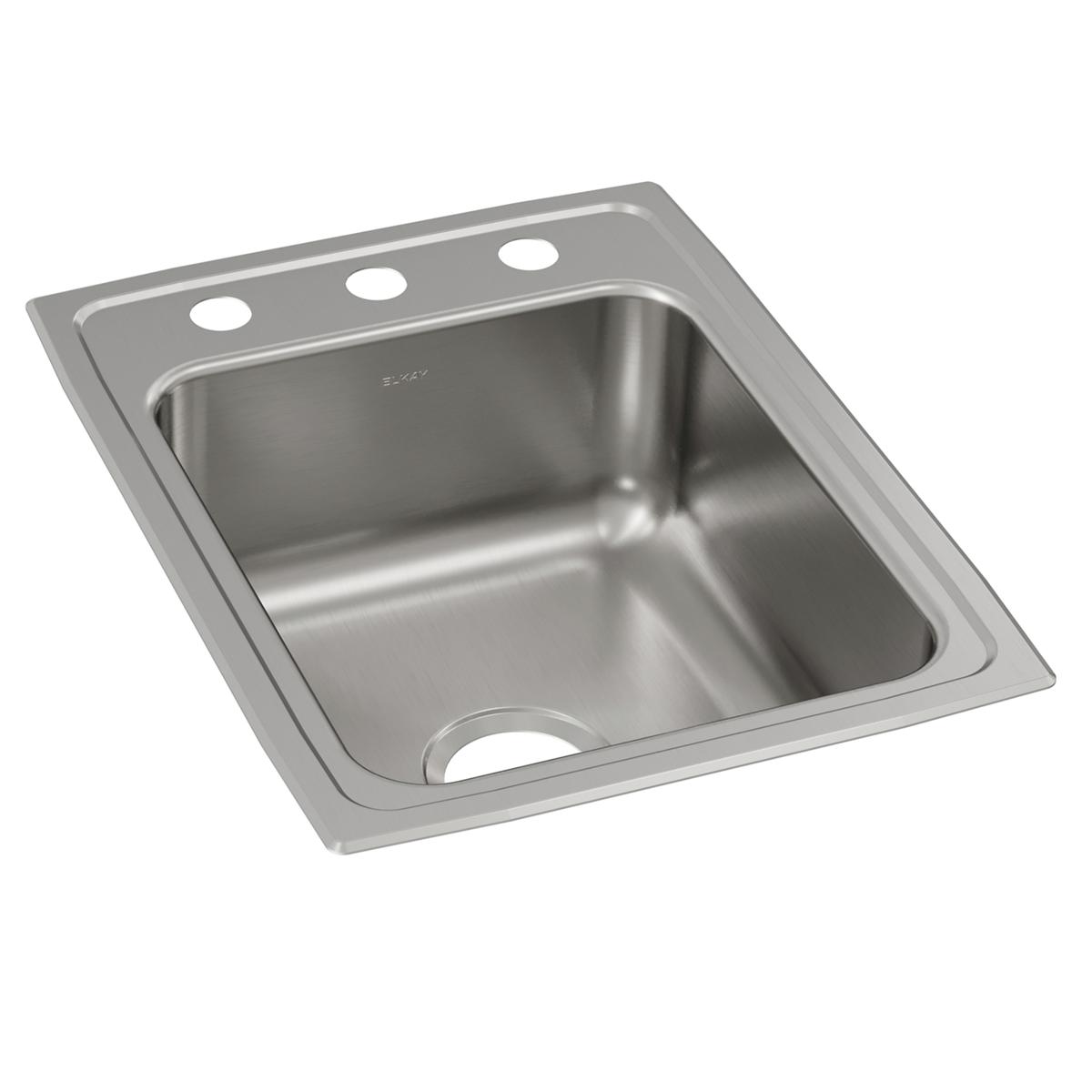 Elkay Lustertone Classic 17" x 22" x 5-1/2" Single Bowl Drop-in ADA Sink