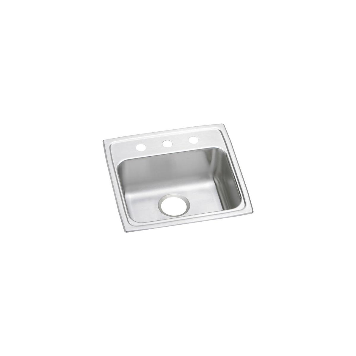 Elkay Lustertone Classic 19" x 18" x 4" OS4-Hole Single Bowl Drop-in ADA Sink