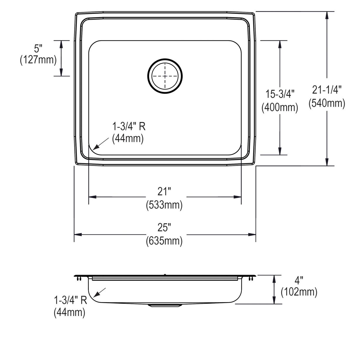 lustrous satin ada sink