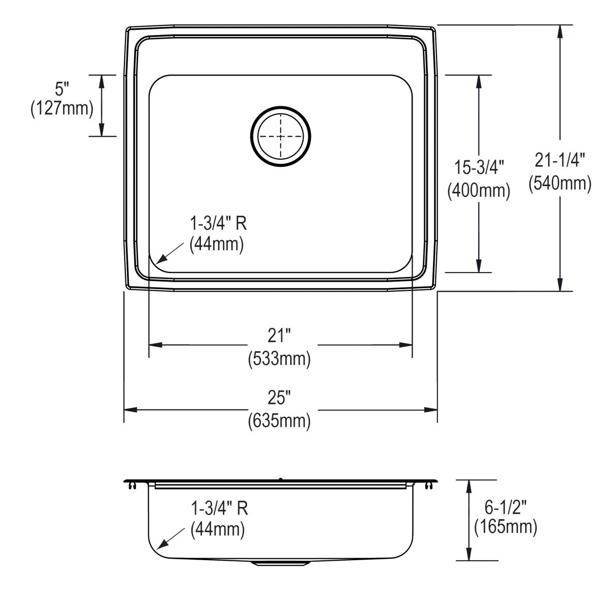 lustrous satin ada sink