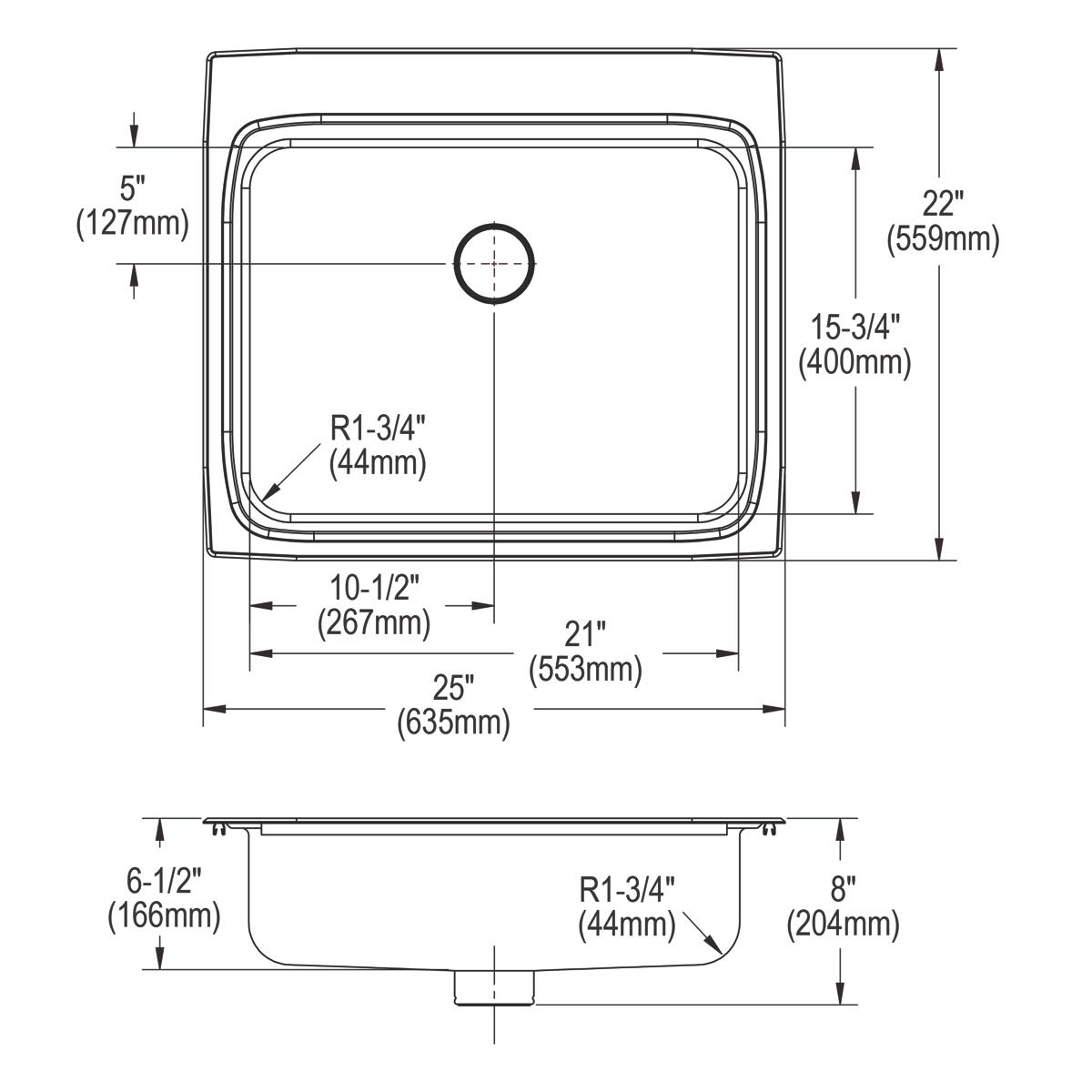 lustrous satin ada sink