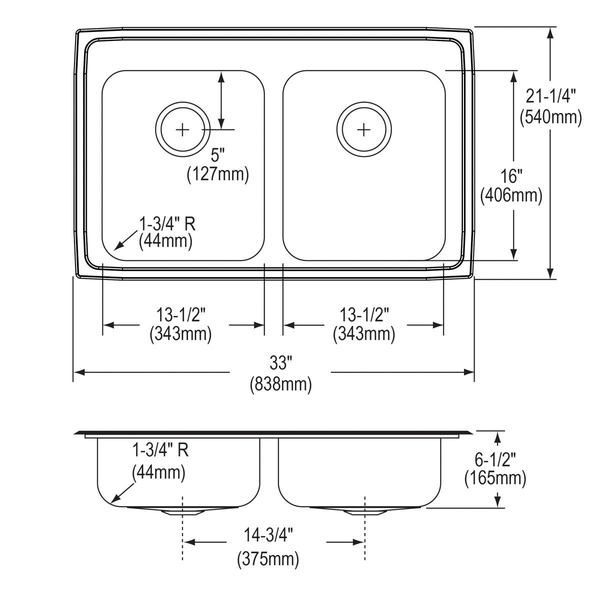 lustrous satin ada sink