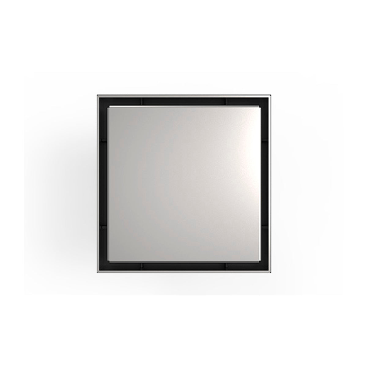 Infinity Drain 5" x 5" LSD 5 Solid Style Complete Kit with Cast Iron Drain Body, 2" Outlet