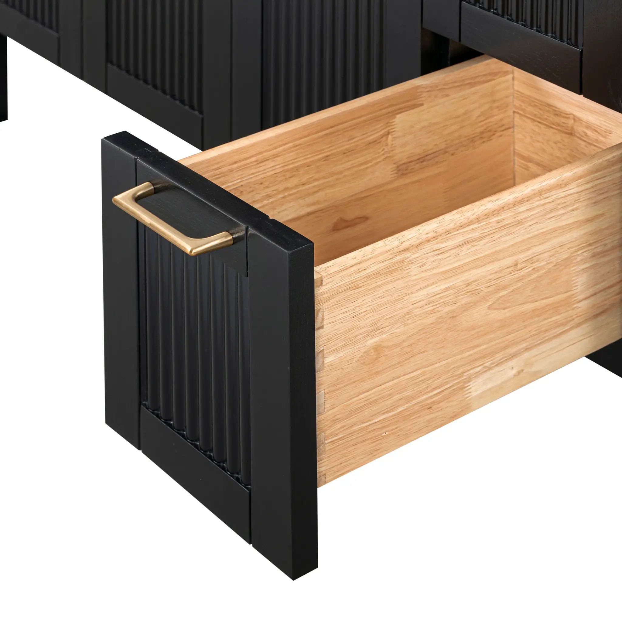black oak vanity base