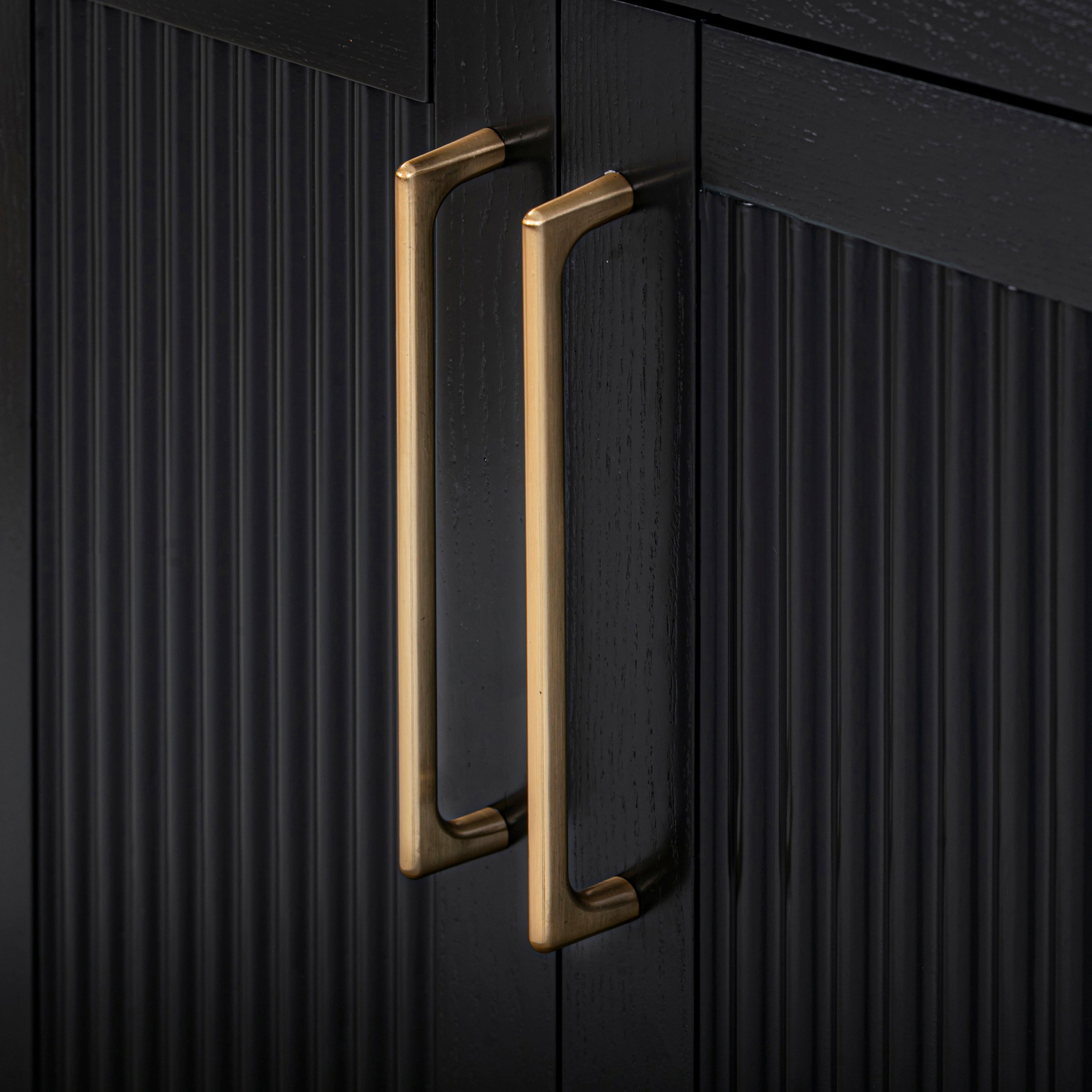 black oak vanity set