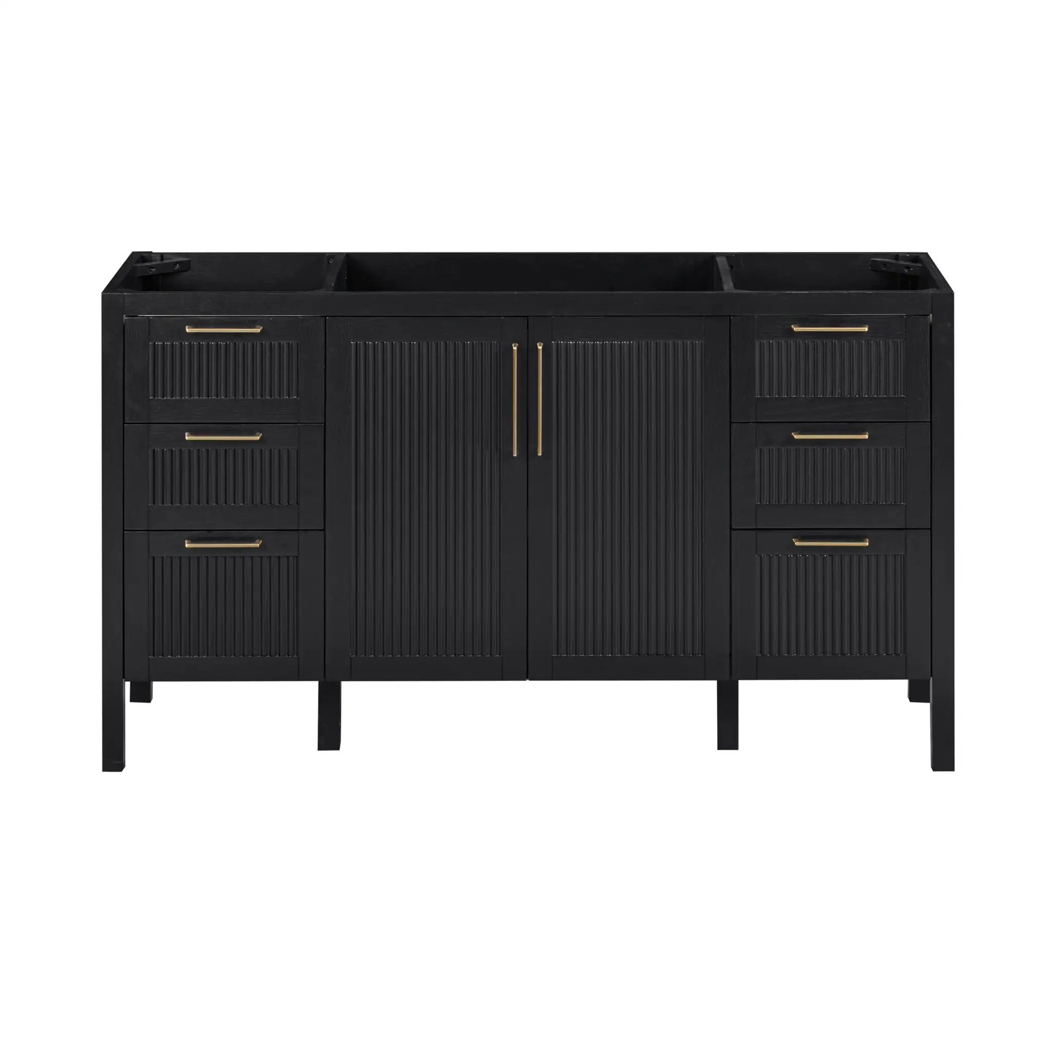 black oak vanity base